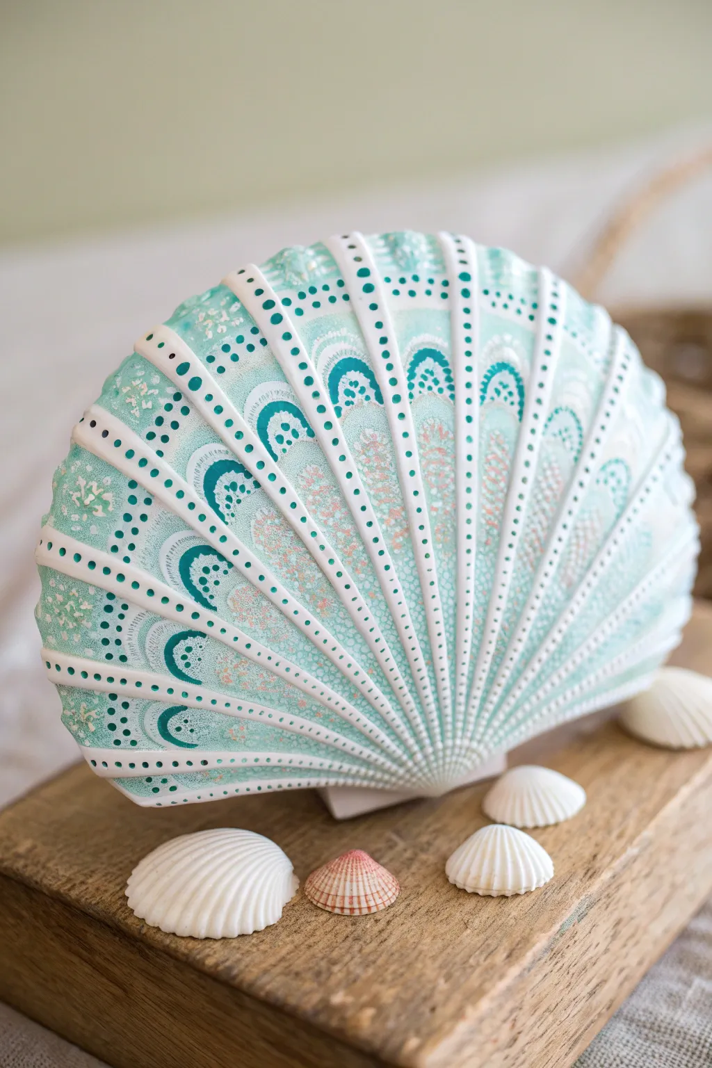 Discover the art of dot painting and transform seashells into stunning minimalist décor pieces.