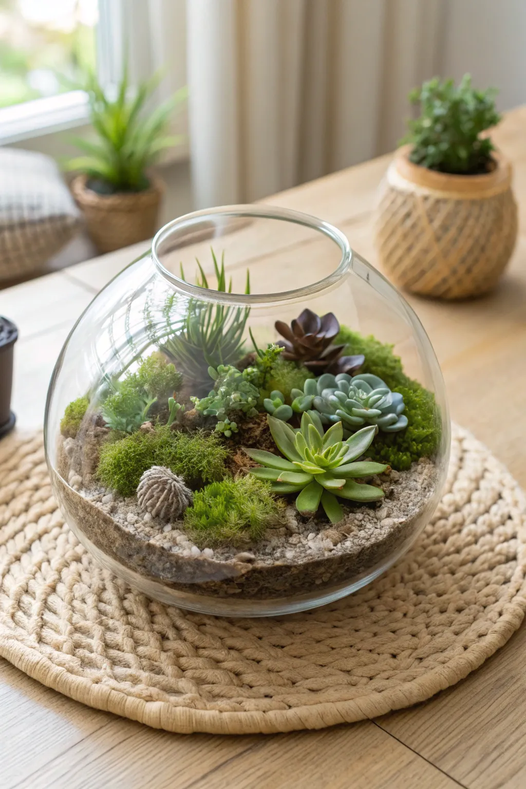 Bring a slice of nature indoors with a chic DIY terrarium, where simplicity meets natural beauty.