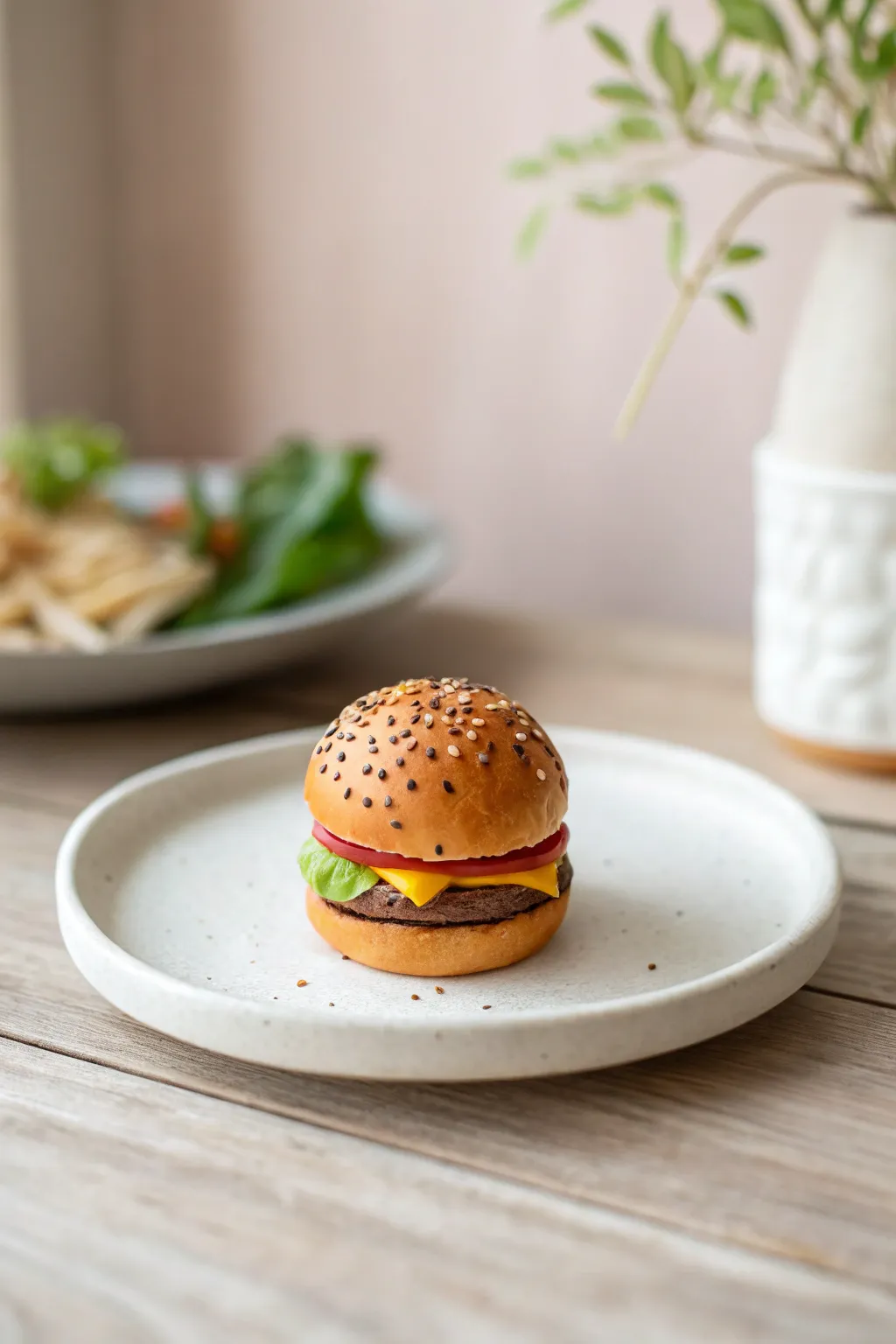Tiny treasures: Craft your own stunning mini burger art with air dry clay!