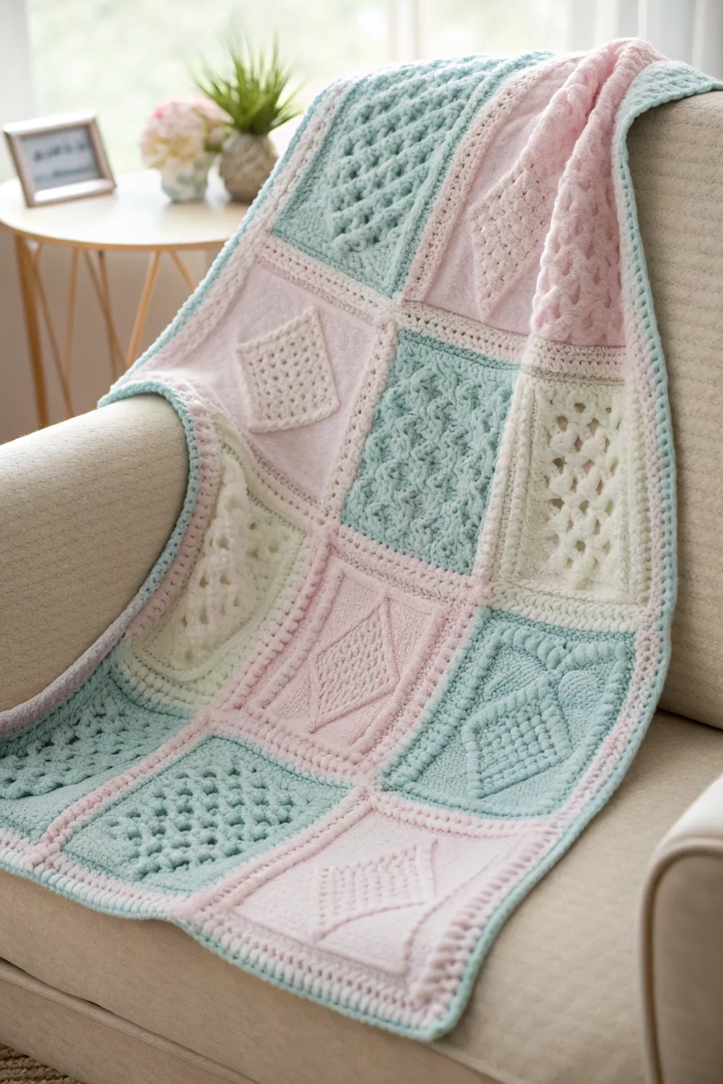 Wrap your little one in the warmth and beauty of handcrafted pastels. 🌸🧶 #ScandinavianSimplicity #BohoCharm