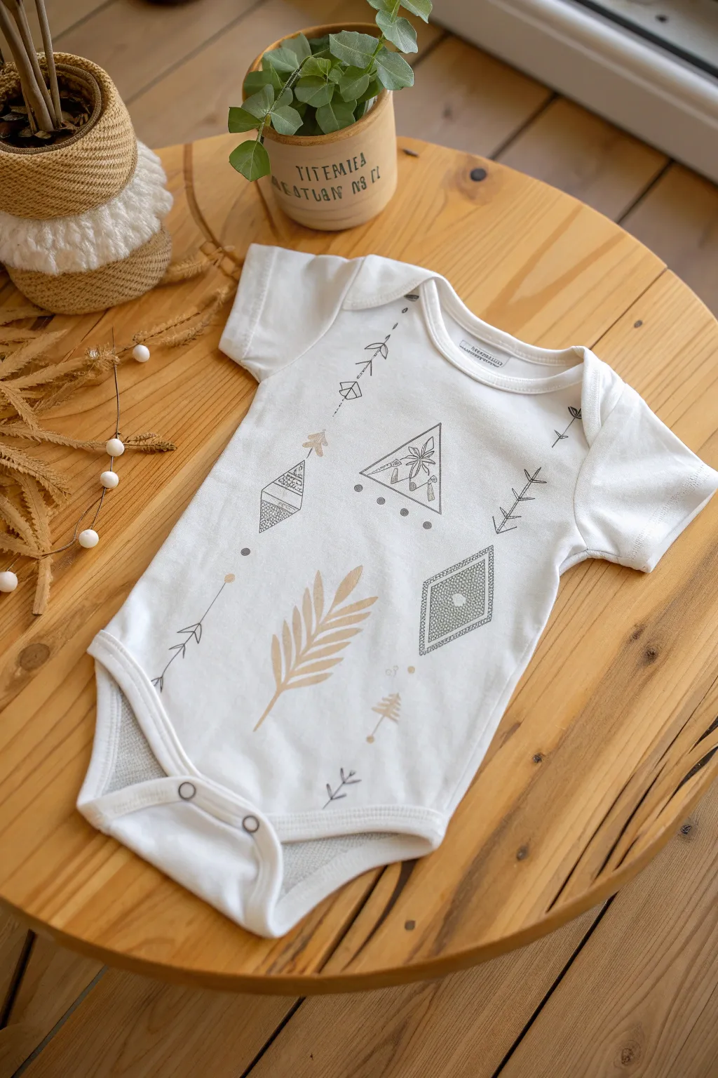 Transform your baby’s wardrobe with the magic of stencils—where simplicity meets elegance.