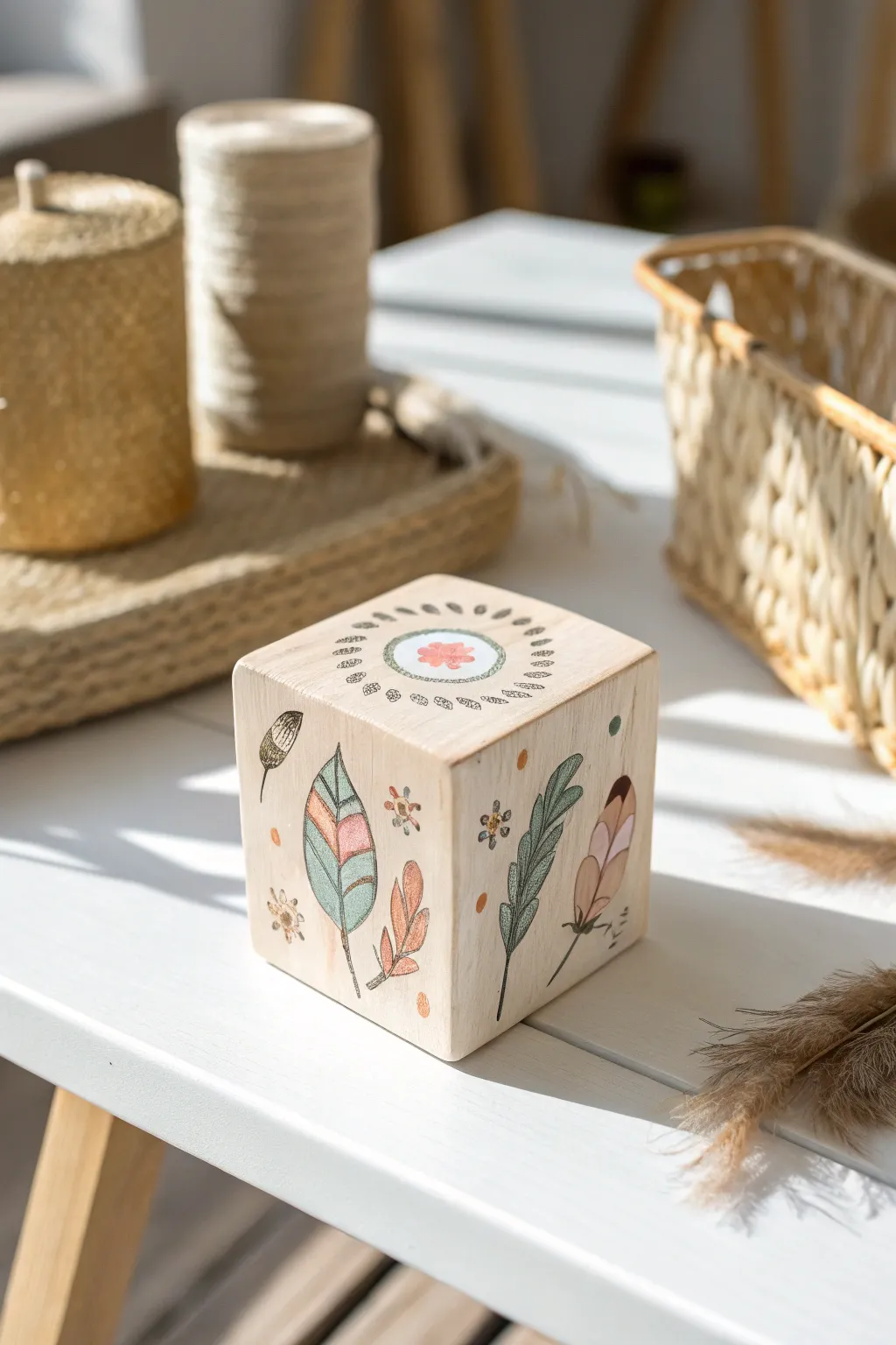 Craft a timeless keepsake with DIY painted baby blocks, perfect for your next baby shower!