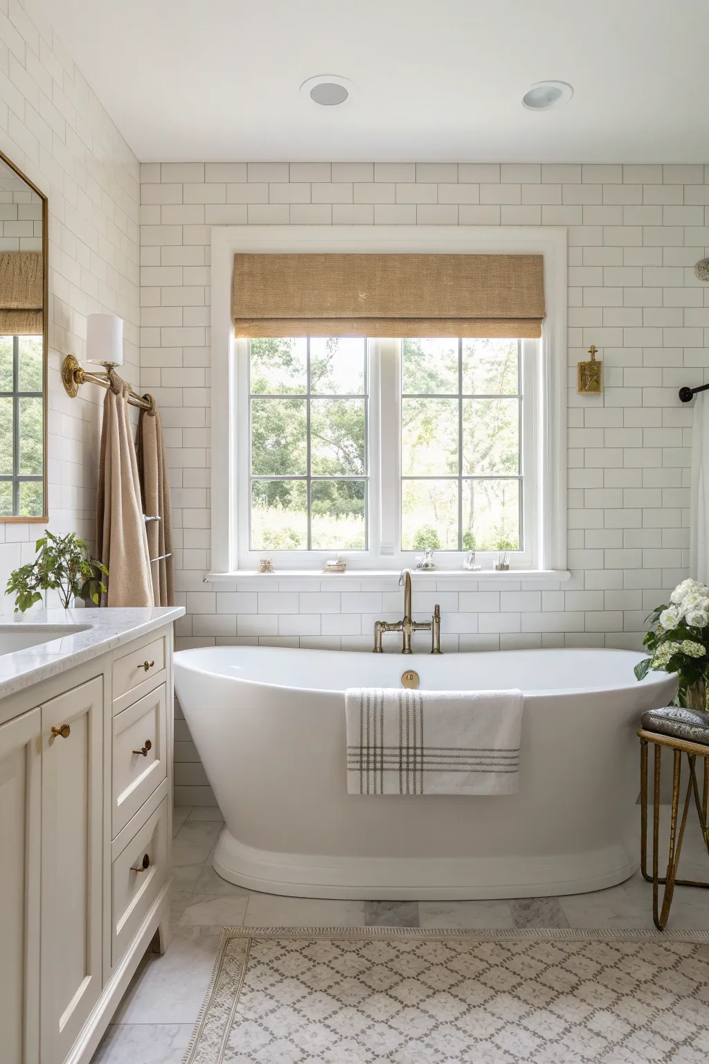 Transform your space with timeless elegance: Embrace the beauty of neutral tones in your bathroom remodel.
