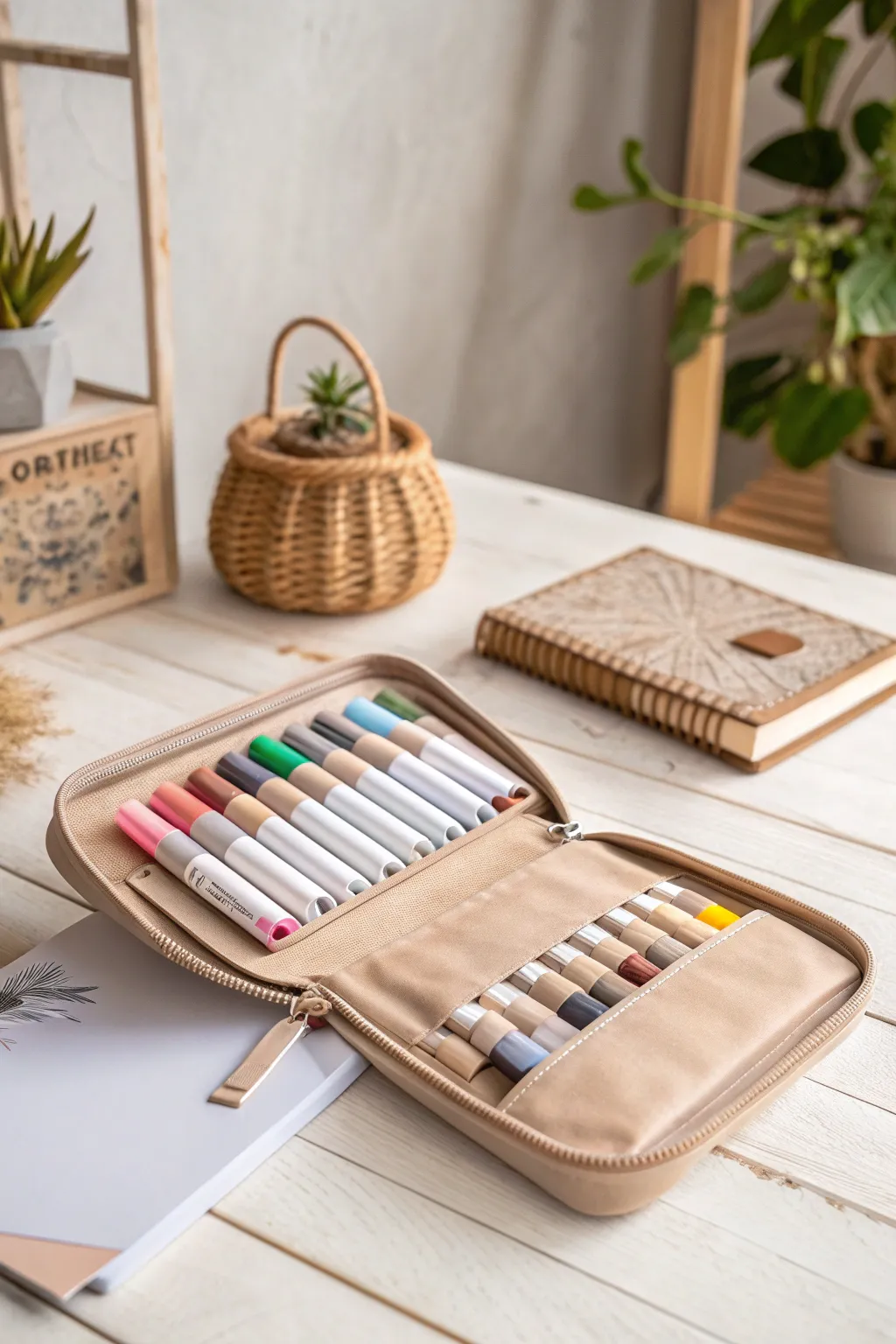 Elevate your creativity on-the-go with this stylish and functional portable marker case. Perfect for spontaneous sketch sessions wherever inspiration strikes!