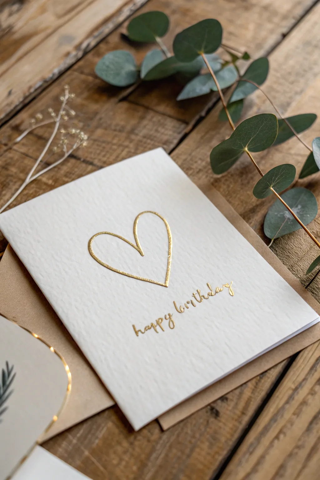 Less is more: Celebrate love with a minimalist card that speaks volumes.