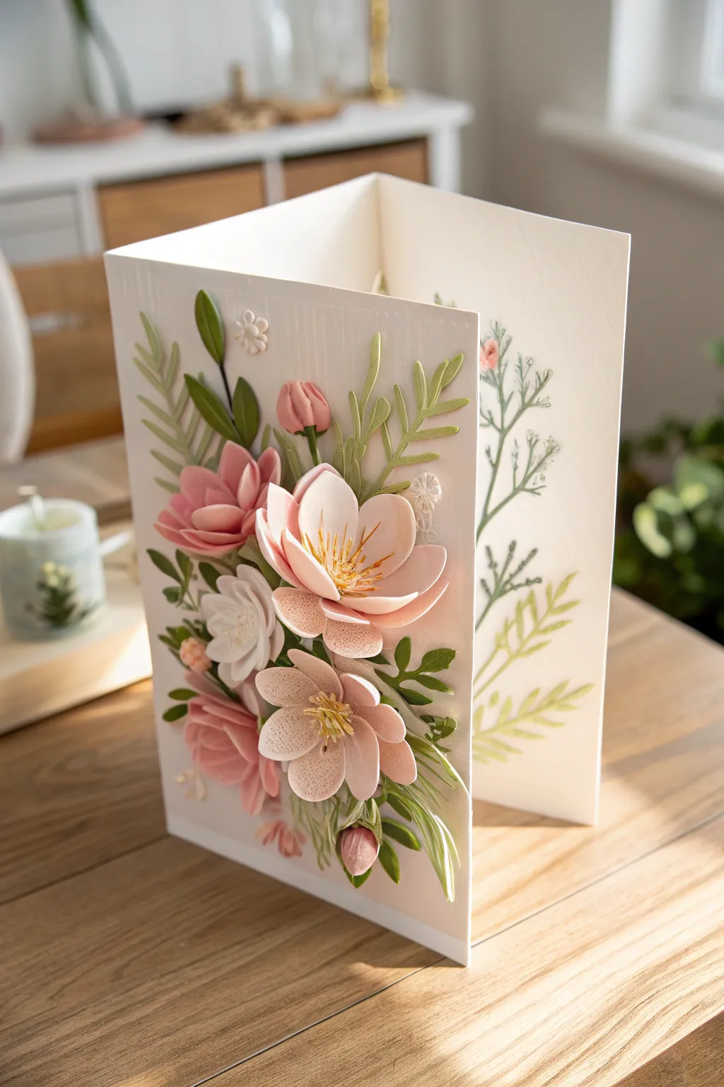 Delight Mom with a 3D pop-up garden card that blossoms with love and elegance. #HandcraftedSurprise