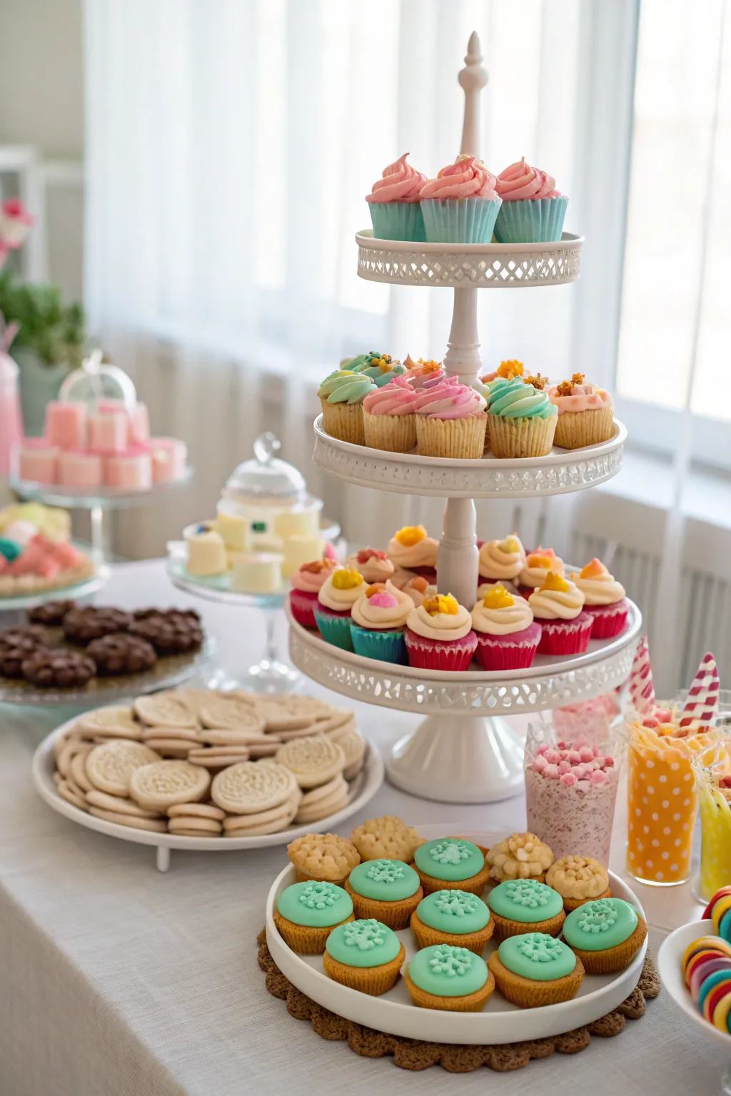 A visually stunning dessert display that delights guests.
