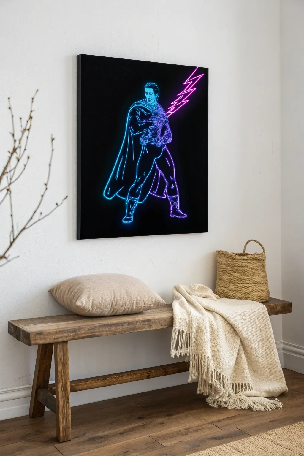 Illuminate your space with iconic artistry—where simplicity meets the vibrant glow of pop culture.