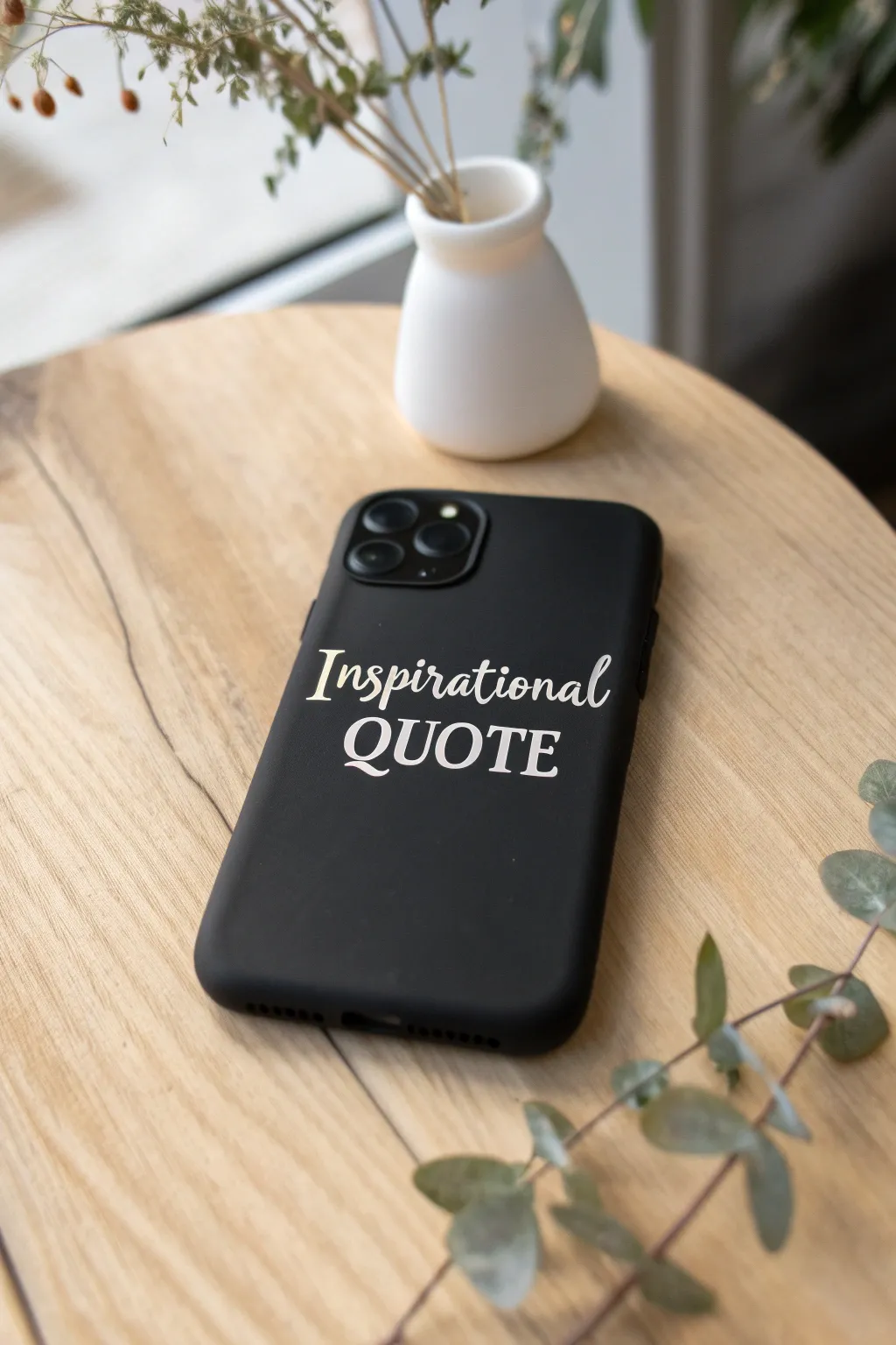 Make a statement with bold typography—let your phone case inspire you every day.