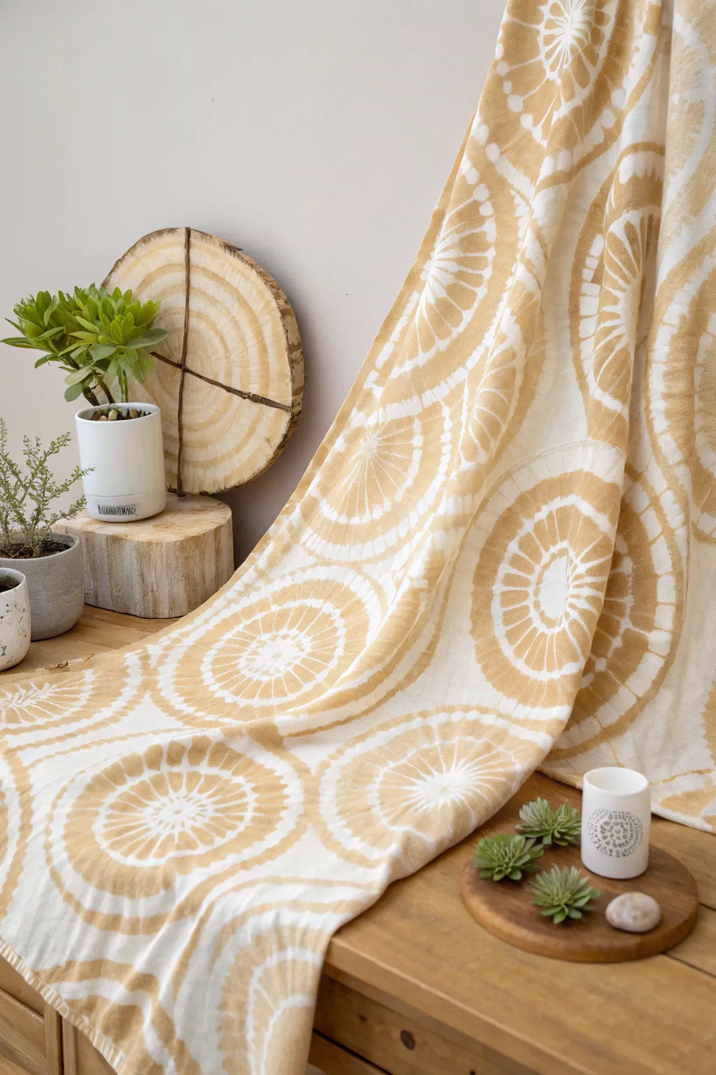 Discover the art of the bullseye bleach tie-dye: where bold contrasts meet minimalist elegance.