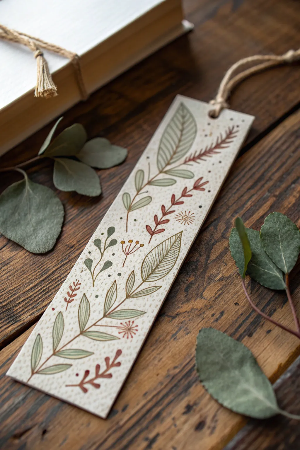 Embrace nature's elegance with botanical bookmark artistry. Perfect for cozy reading moments.