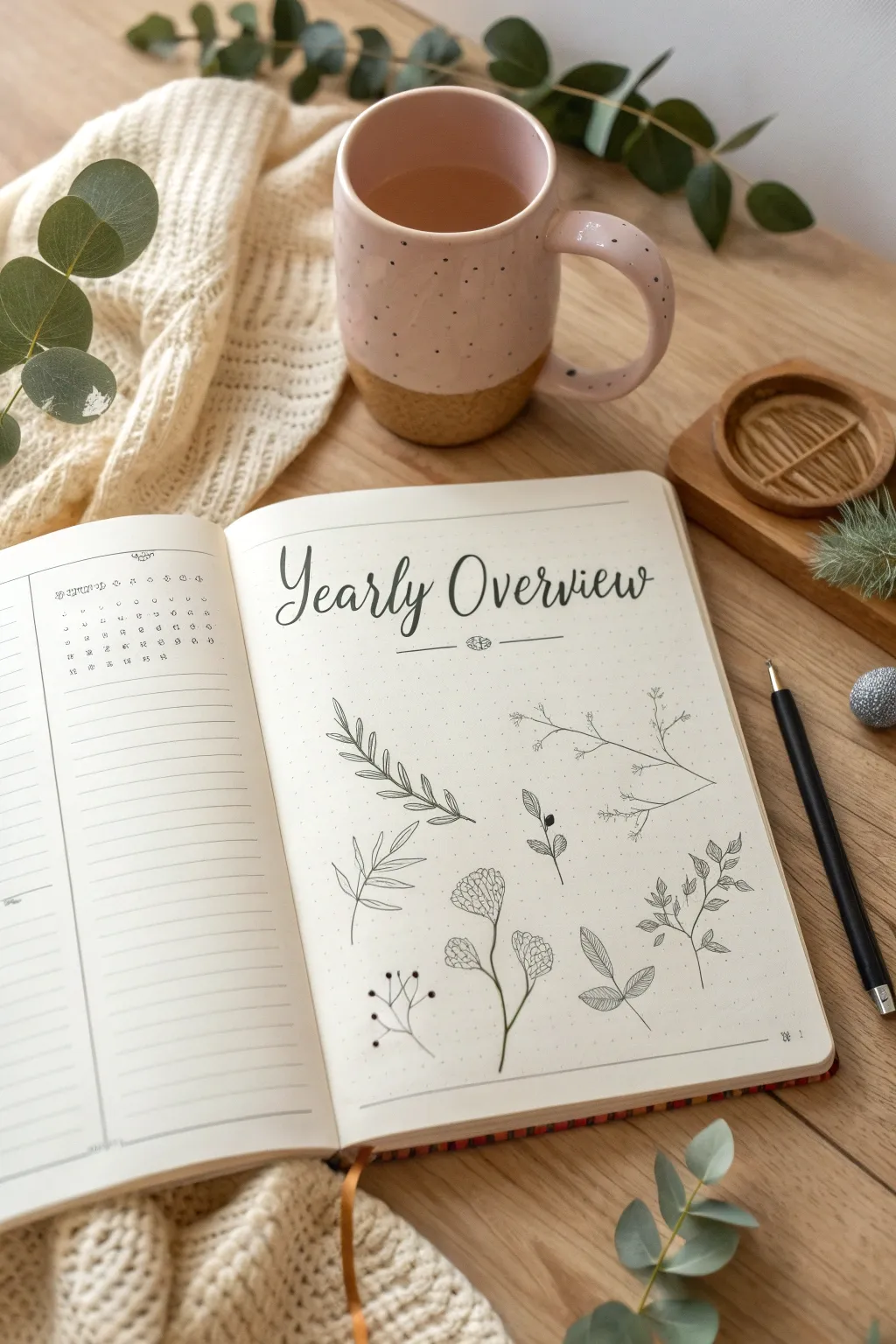 Plan your year with style and simplicity. Discover the art of a beautifully crafted yearly overview.
