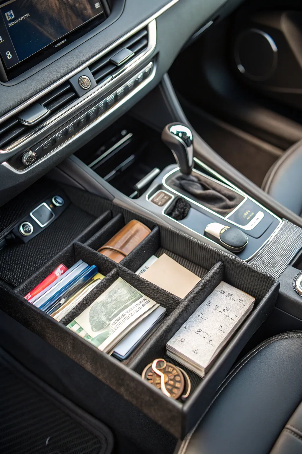 Transform chaos into efficiency with simple glove compartment organization hacks. #CarOrganization #EfficiencyInStyle