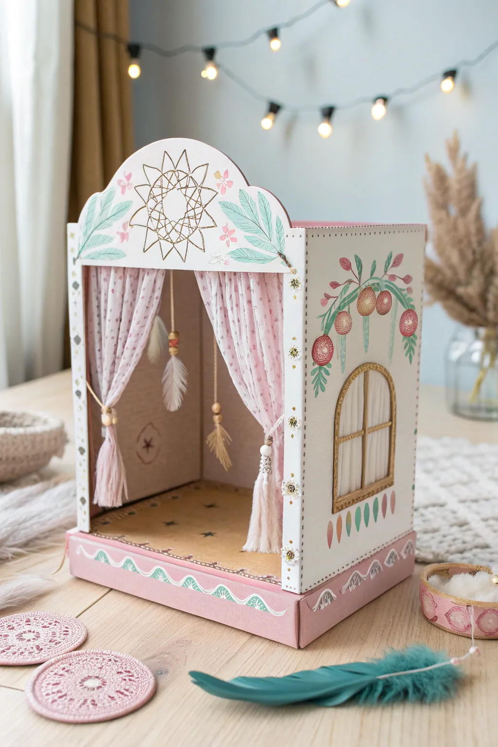 Bring stories to life with this charming DIY cardboard box theater, where simplicity meets creativity.