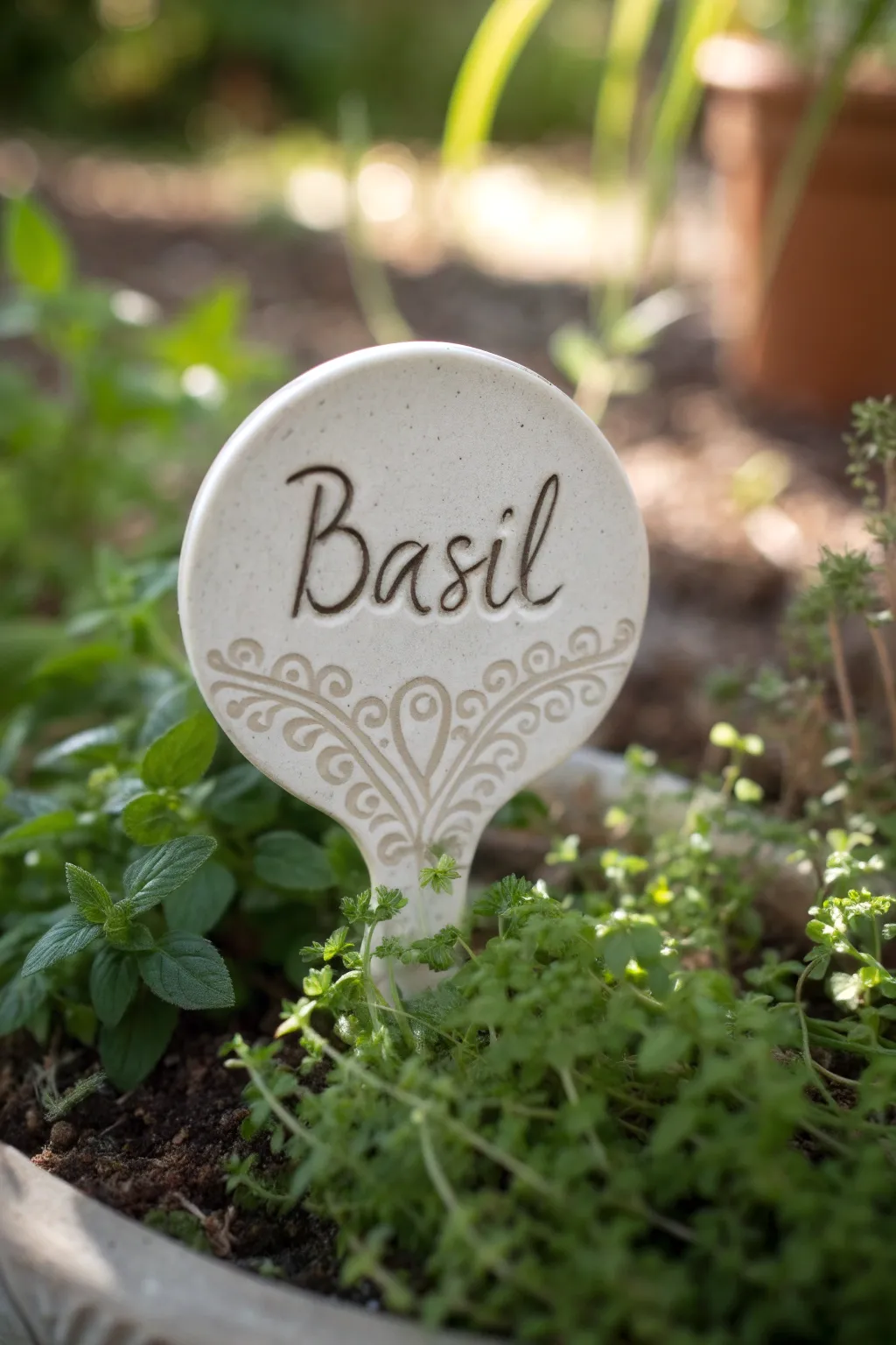 Add a personal touch to your garden with handcrafted ceramic markers. 🌿 #GardenArtistry