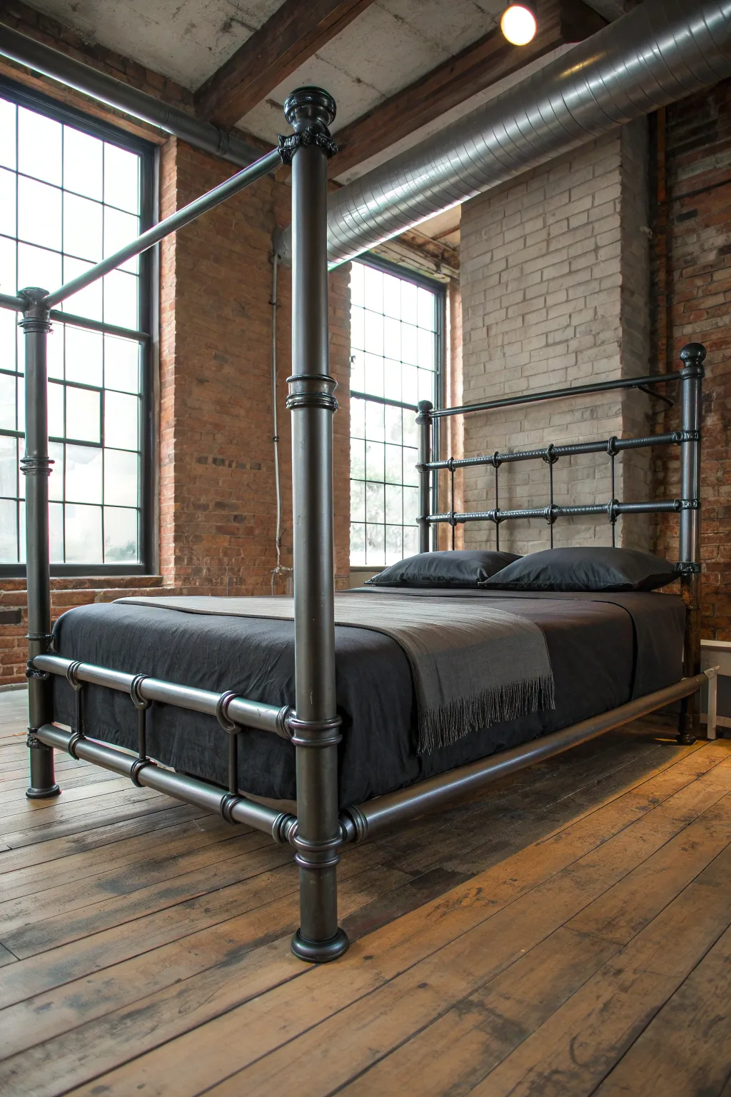 Transform your space with a bold industrial pipe bed frame for that perfect urban loft vibe.