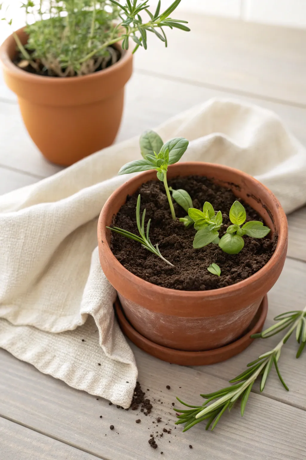 Gift the joy of growing fresh herbs with this charming mini garden, perfect for cozy holiday giving.