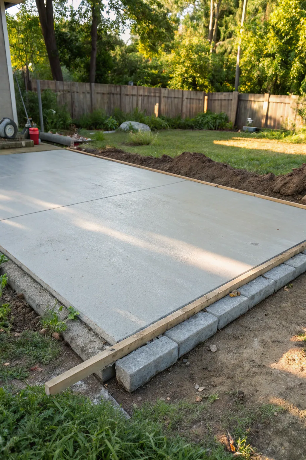 Transform your space with a simple yet elegant concrete slab—affordable durability at its finest.