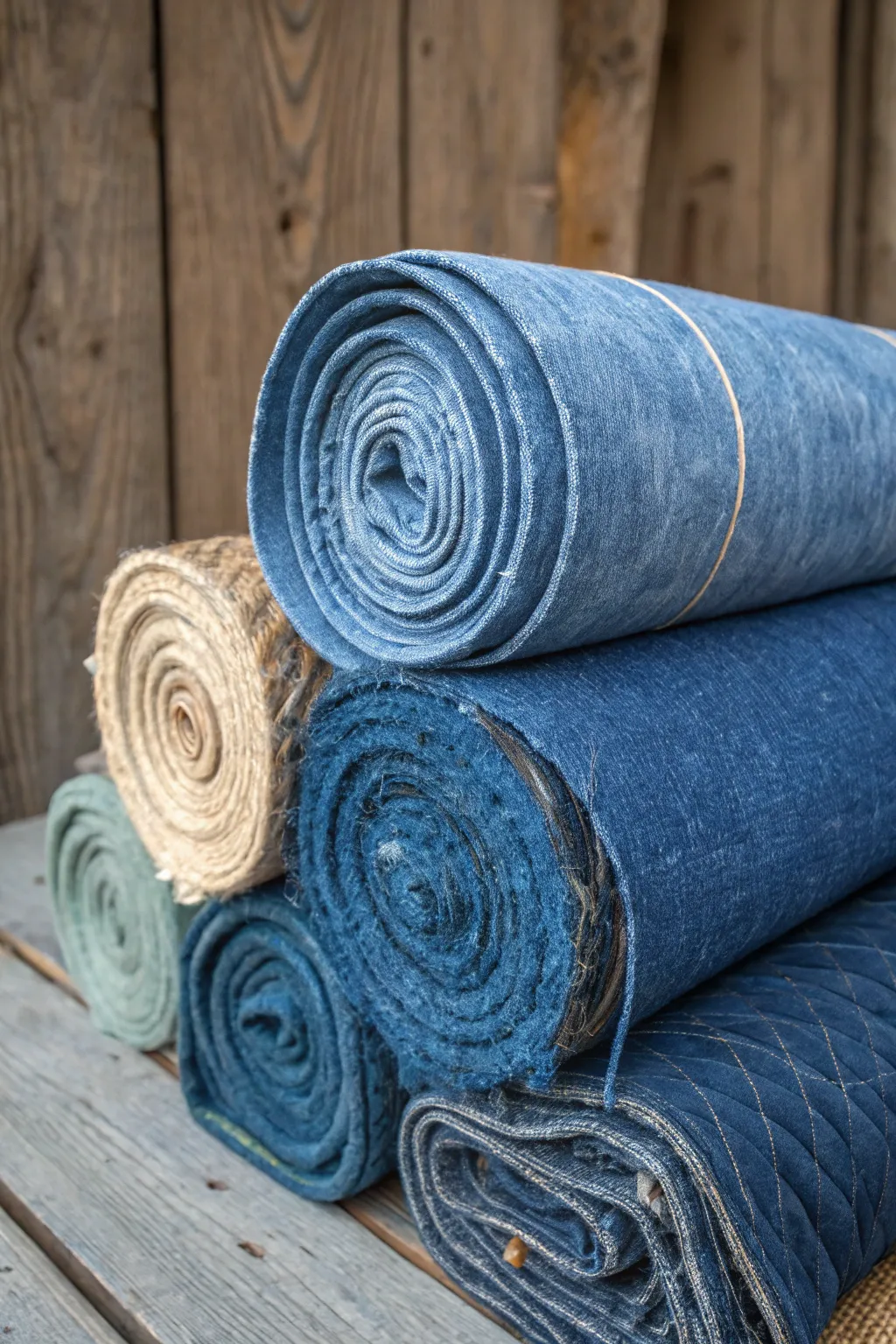 Eco-friendly warmth: Recycled denim insulation brings sustainability and style to your shed.