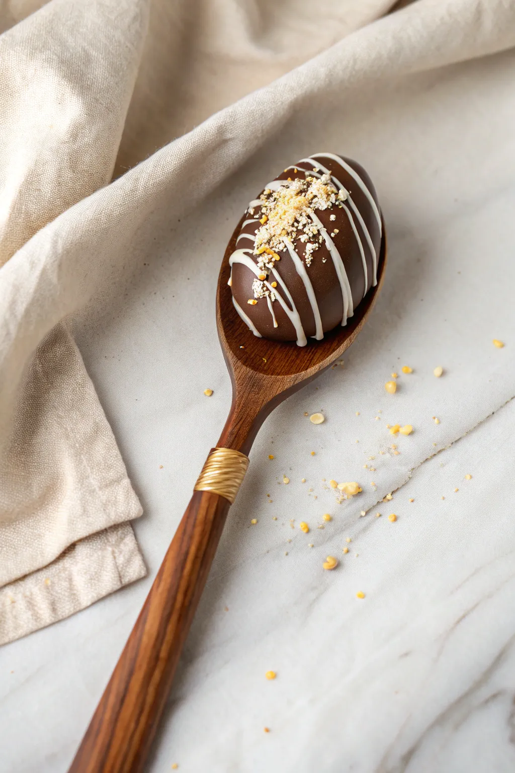 Indulge in the warmth of a chocolate-dipped spoon – a perfect touch of elegance for your cozy gatherings.