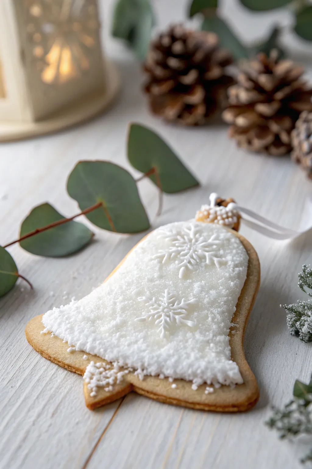 Embrace the magic of a snowy Christmas with these delightful coconut-covered bell cookies. Perfect for a touch of tropical charm!