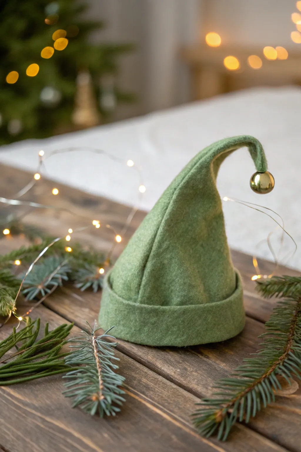 Create magic this Christmas with a handcrafted elf hat that jingles with every step.