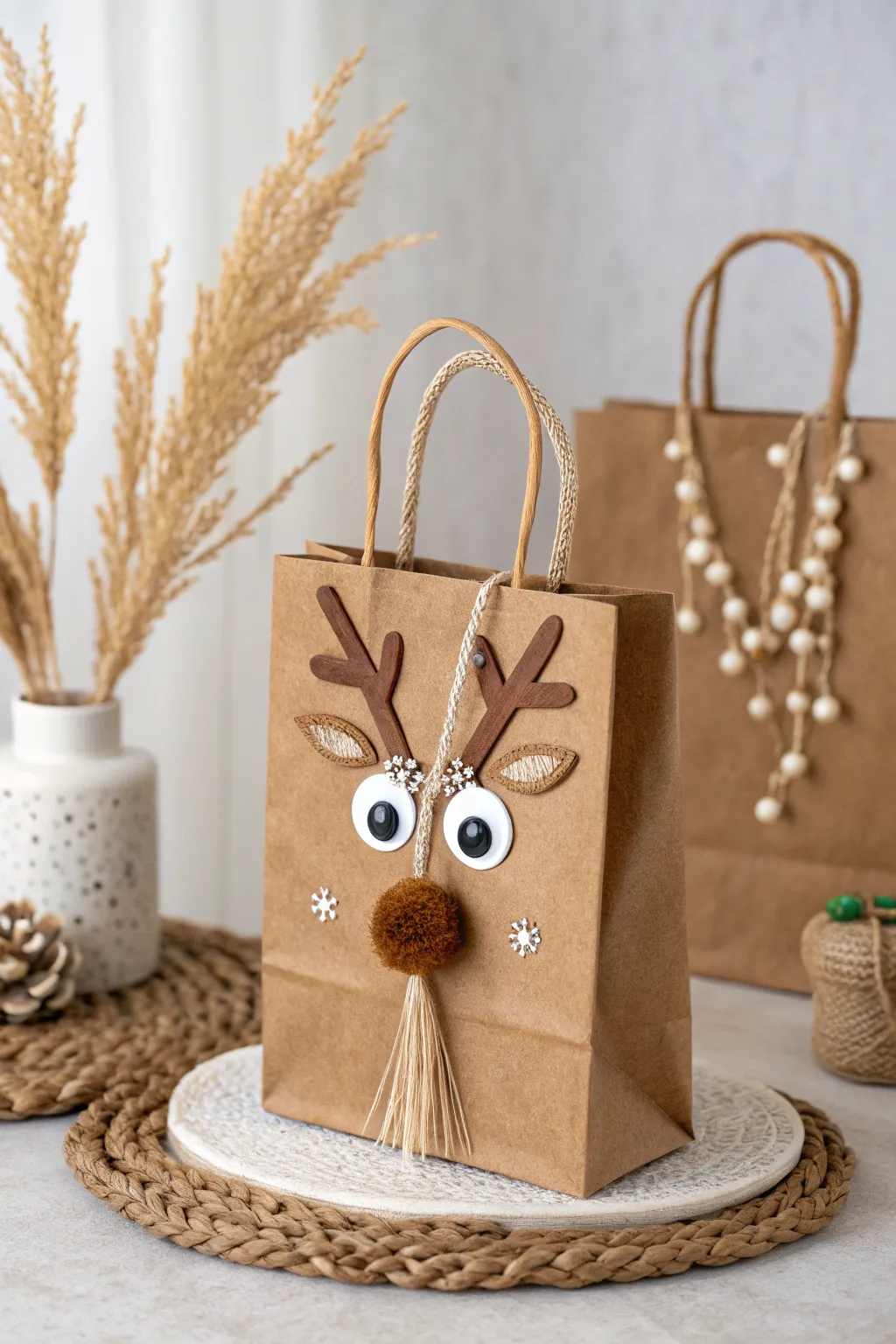 Elevate your holiday gifting with charming reindeer-themed goody bags, perfect for a festive touch of whimsy!