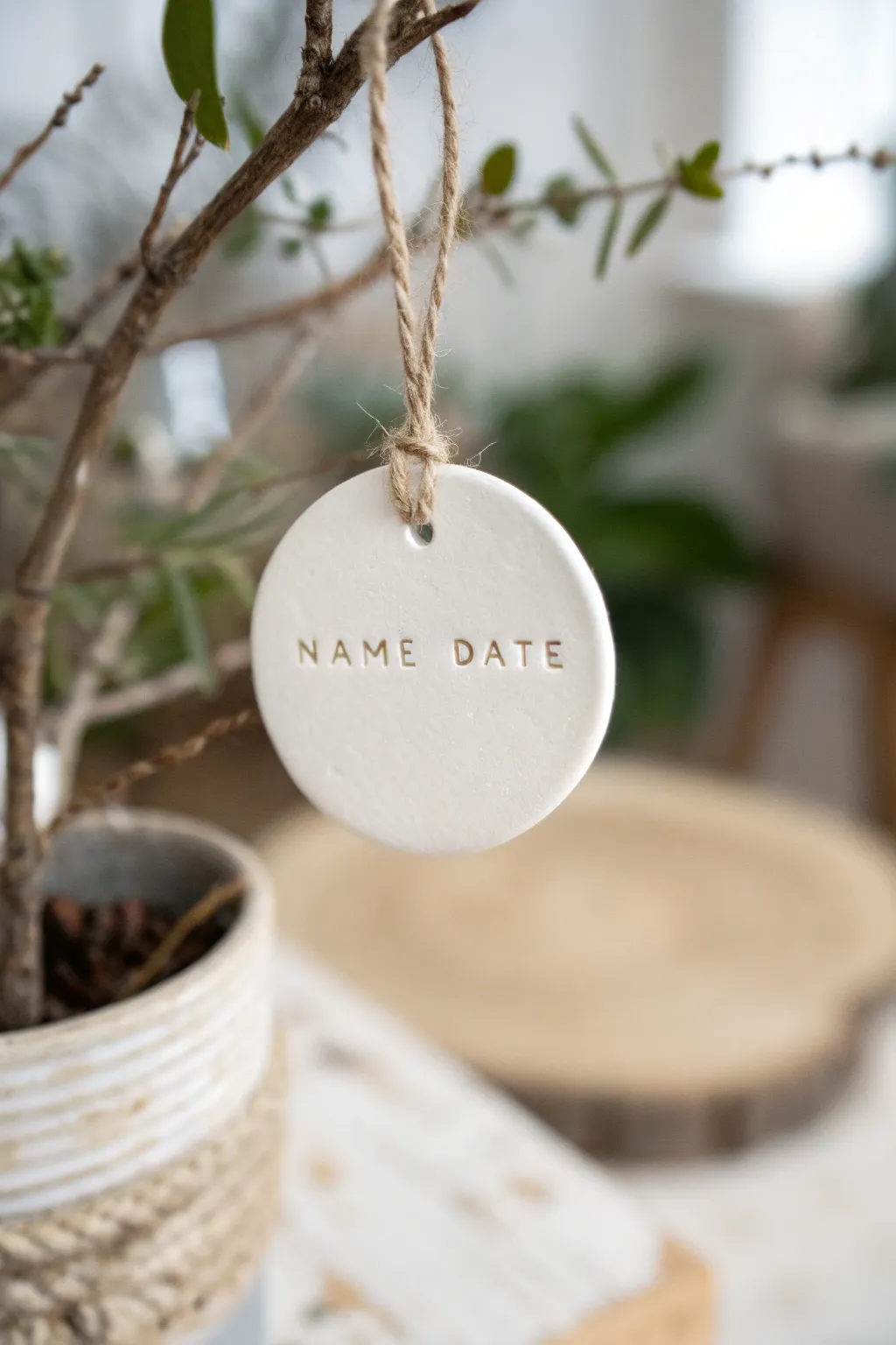 Craft a memory: Personalized clay ornaments for a touch of simplicity and elegance this Christmas.
