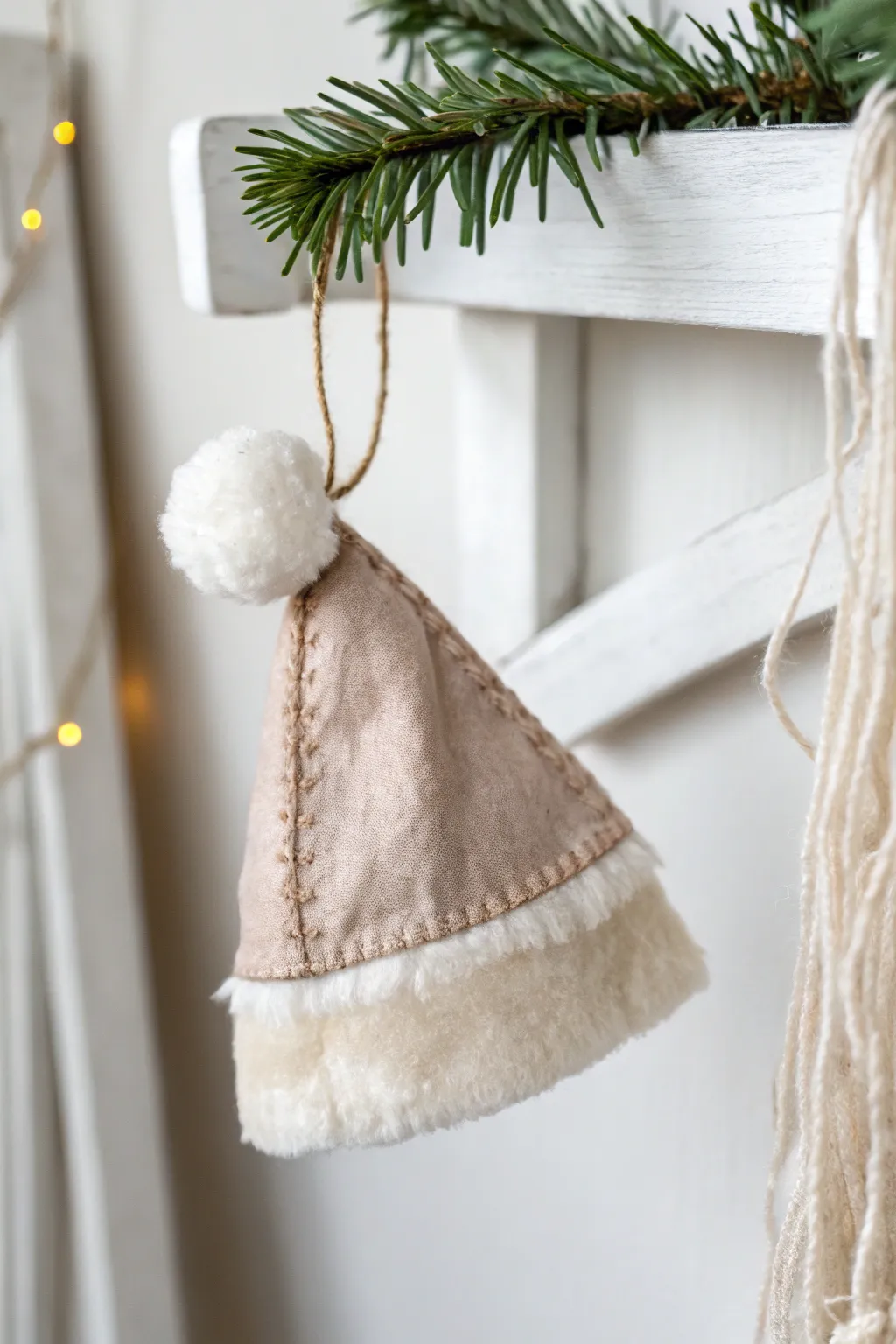 Whimsical Fabric Santa Hat: A Touch of Handmade Holiday Charm