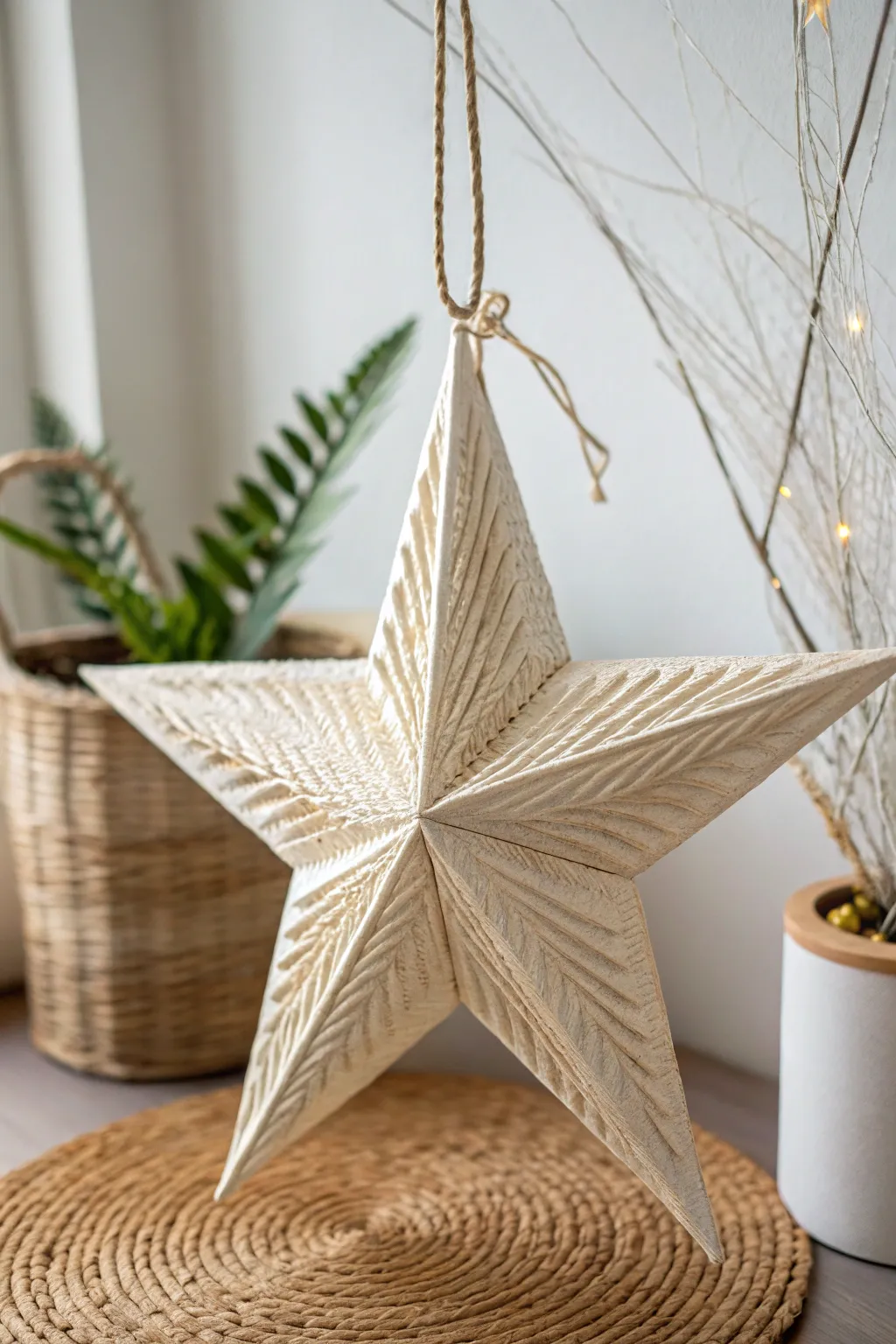 Elevate your holiday decor with handcrafted 3D paper stars—where simplicity meets elegance.