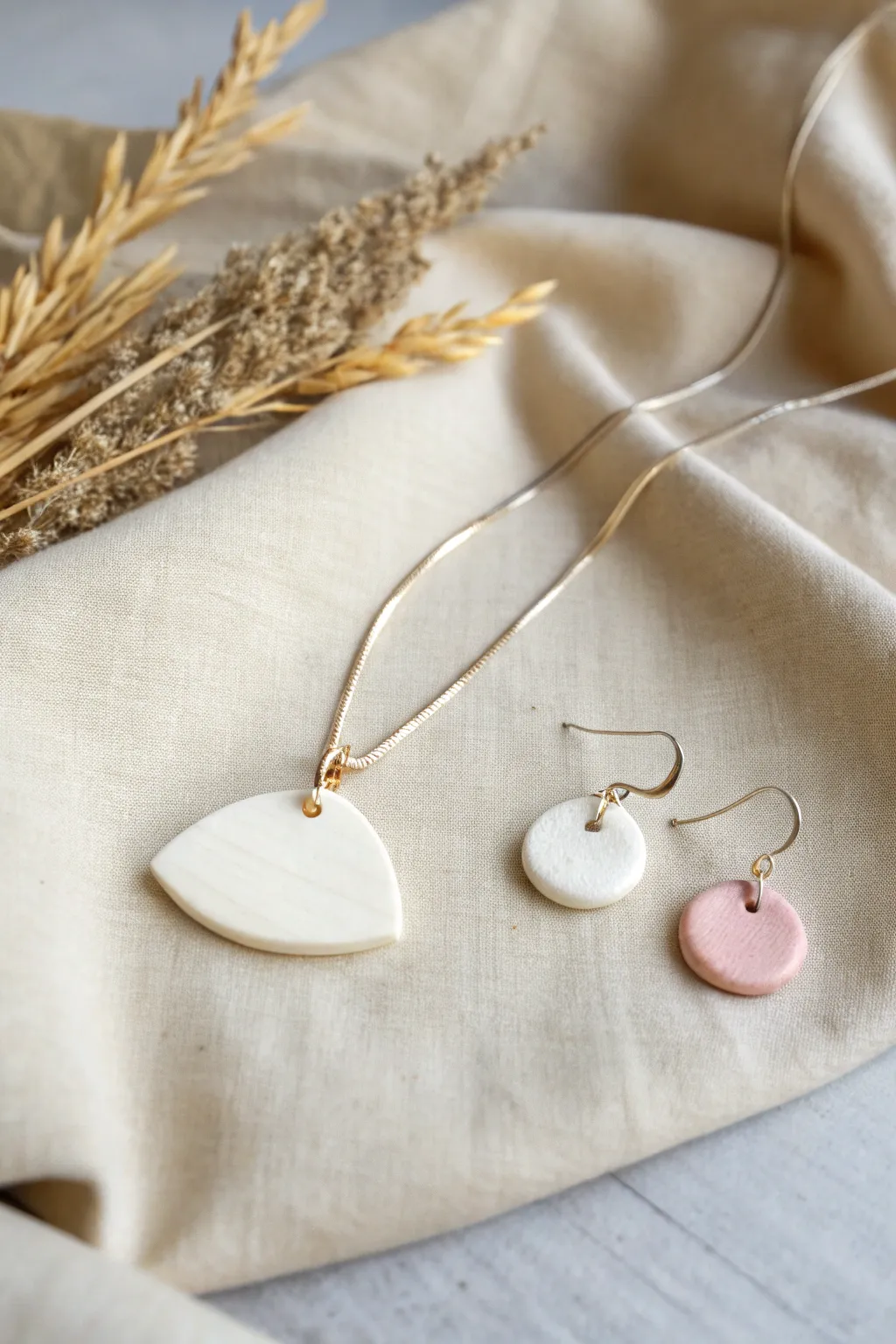 Discover the elegance in simplicity with handcrafted clay jewelry, where minimalist design meets natural beauty.