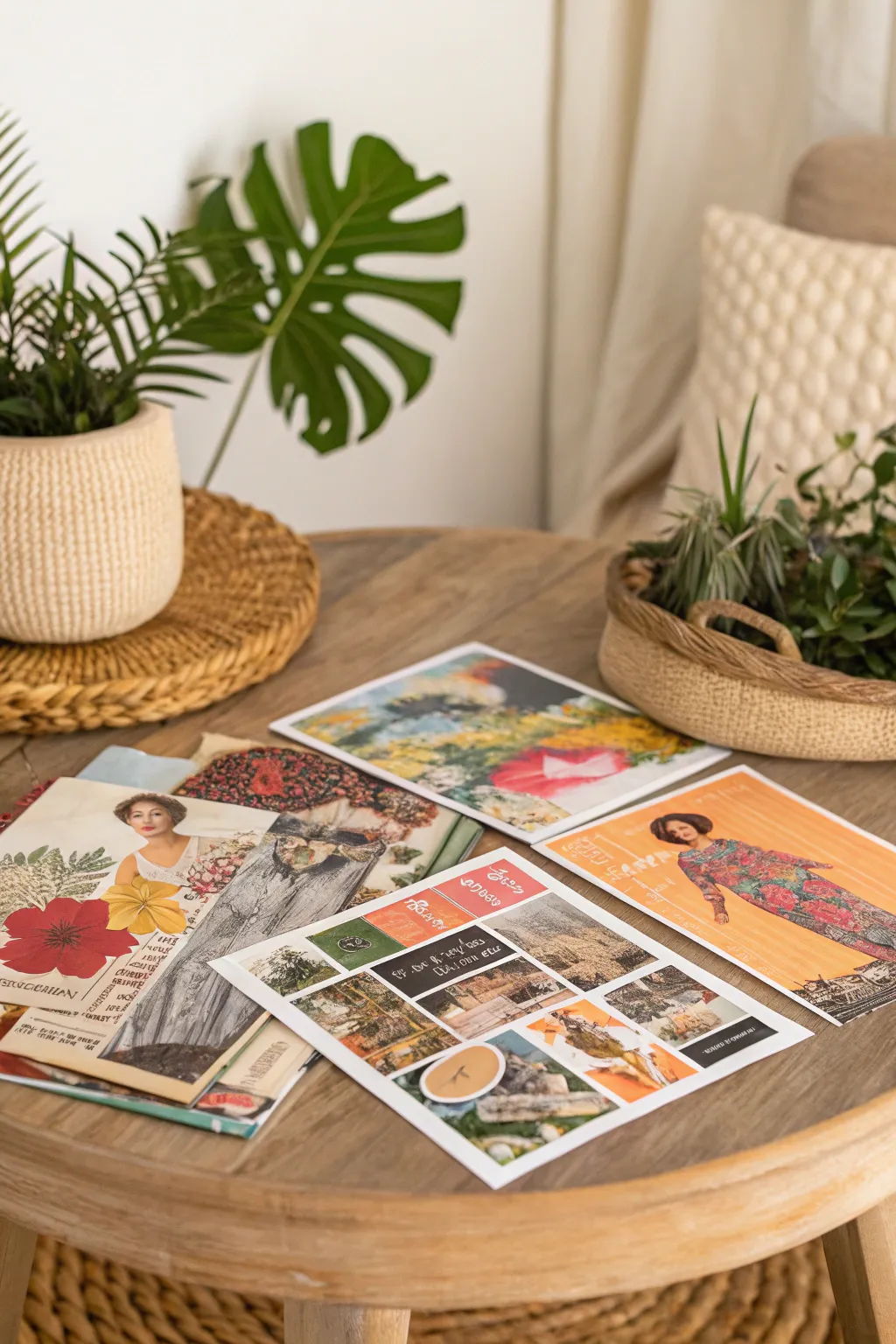 Discover the art of unexpected beauty in everyday images with a handcrafted magazine montage.