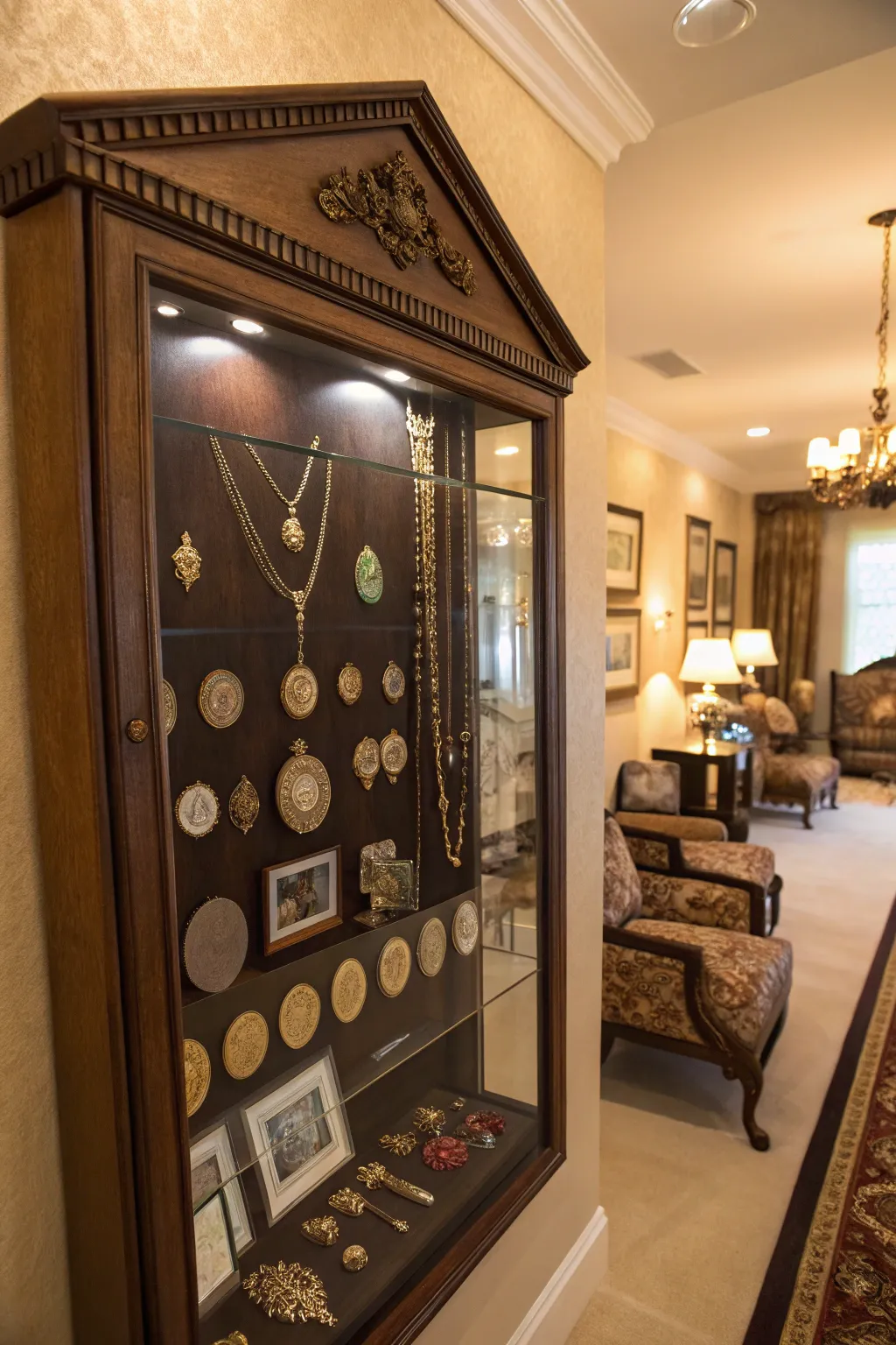 Add depth and intrigue with shadow boxes.