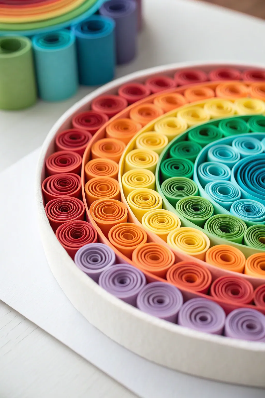 Transform simplicity into art with this stunning 3D paper color wheel!