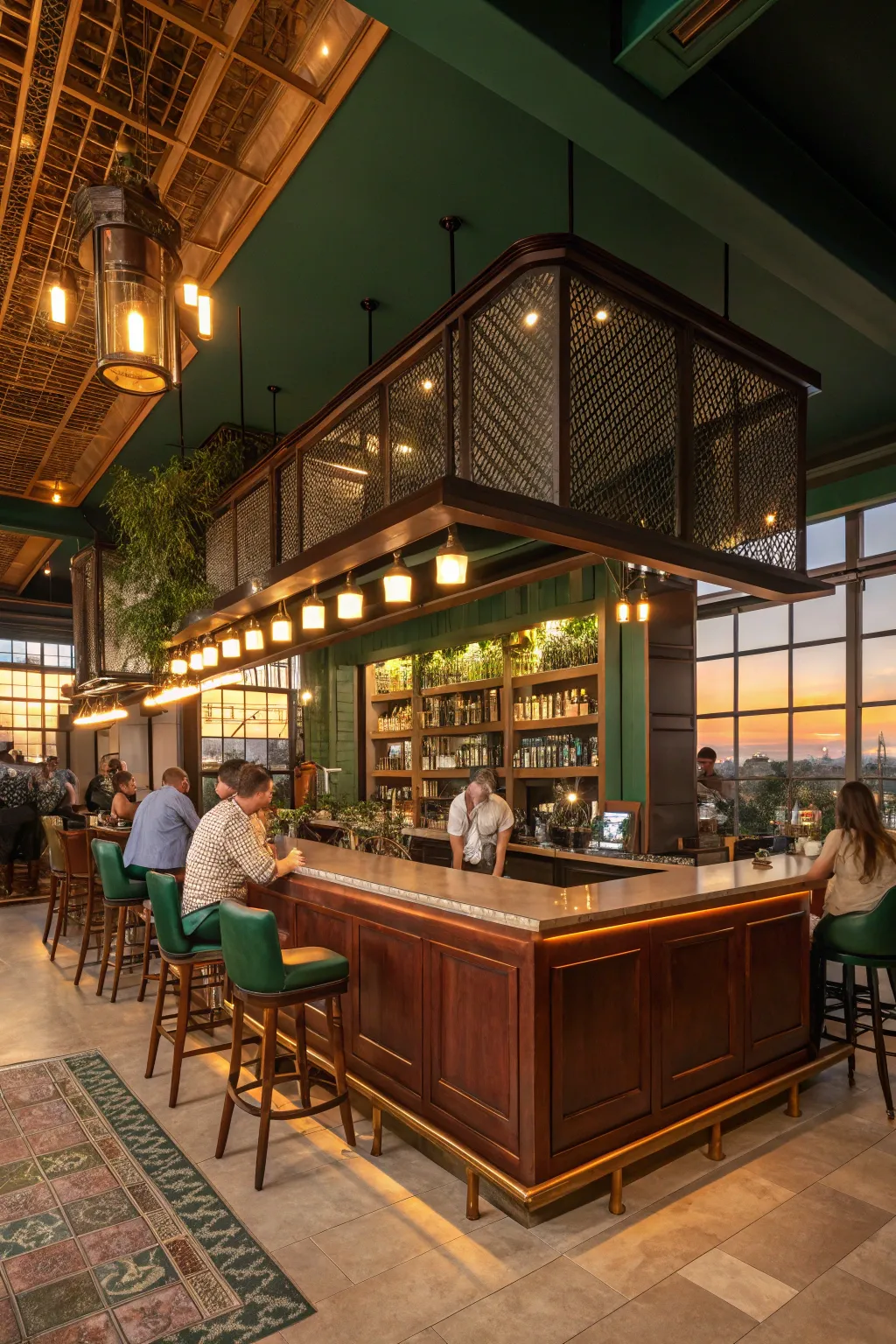 Encourage social interaction with an open concept layout, inviting conversation and connection.