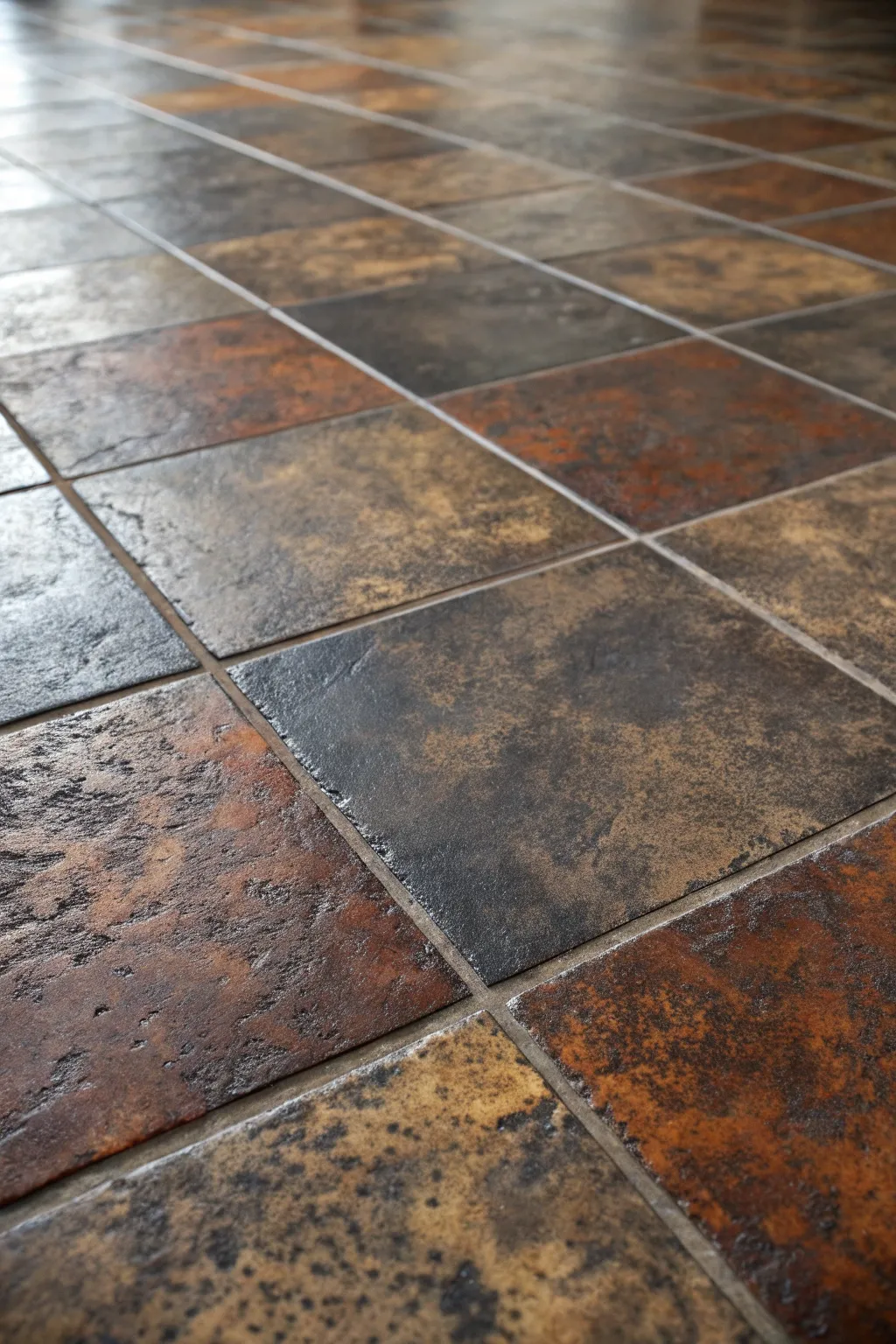 Elevate your space with a tile-like textured concrete finish — a blend of rugged charm and modern sophistication.