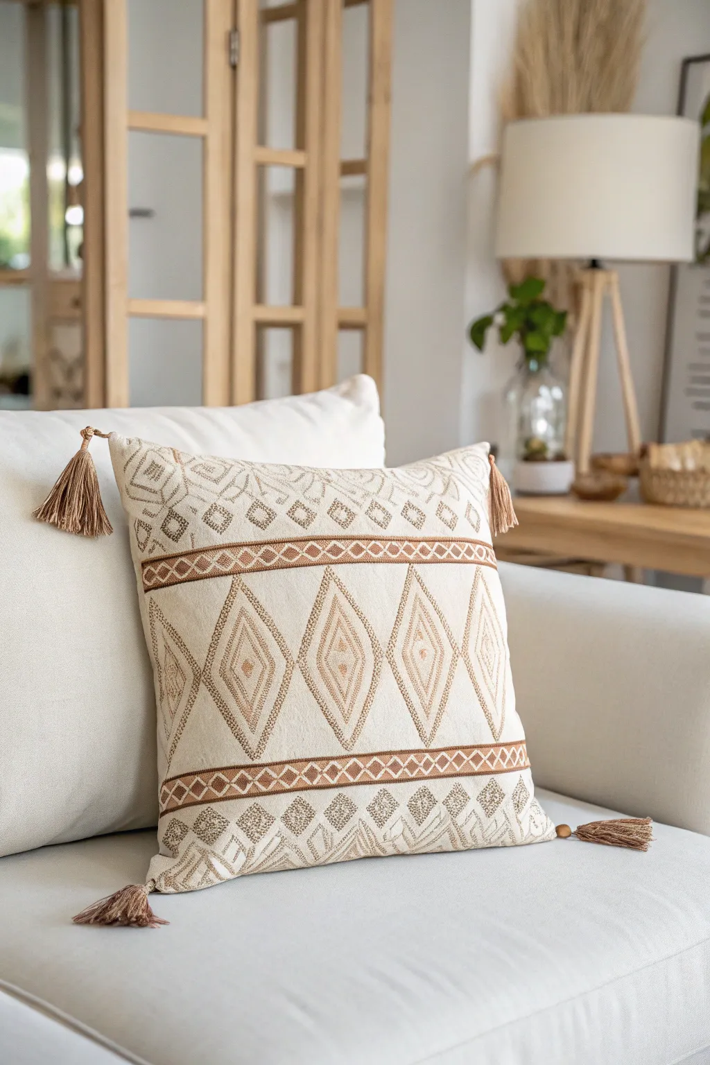 Transform your space with our handcrafted decorative pillows, where minimalist elegance meets boho charm.