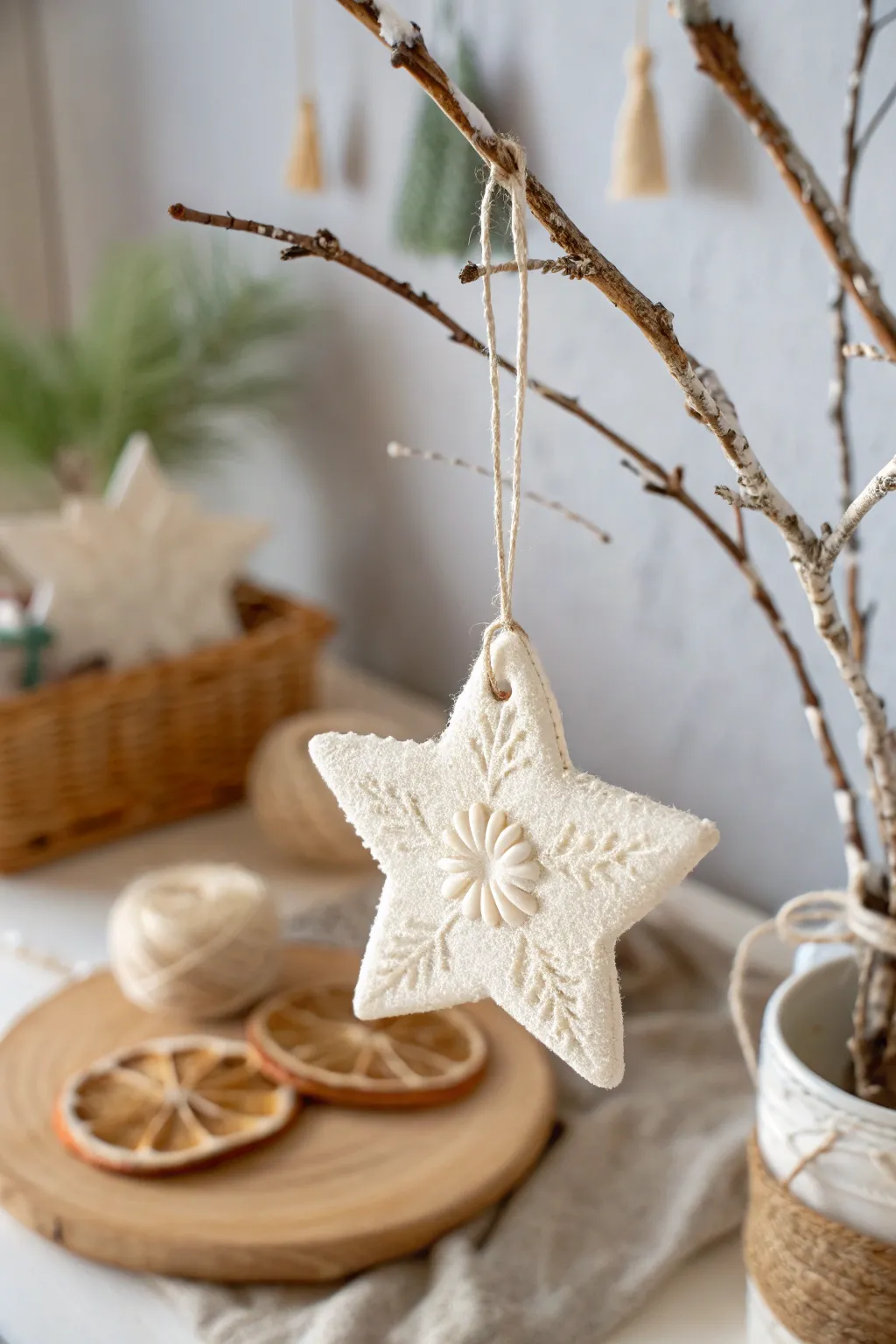 Crafted Memories: A simple yet stunning salt dough ornament that brings a touch of handmade charm to your holiday decor.