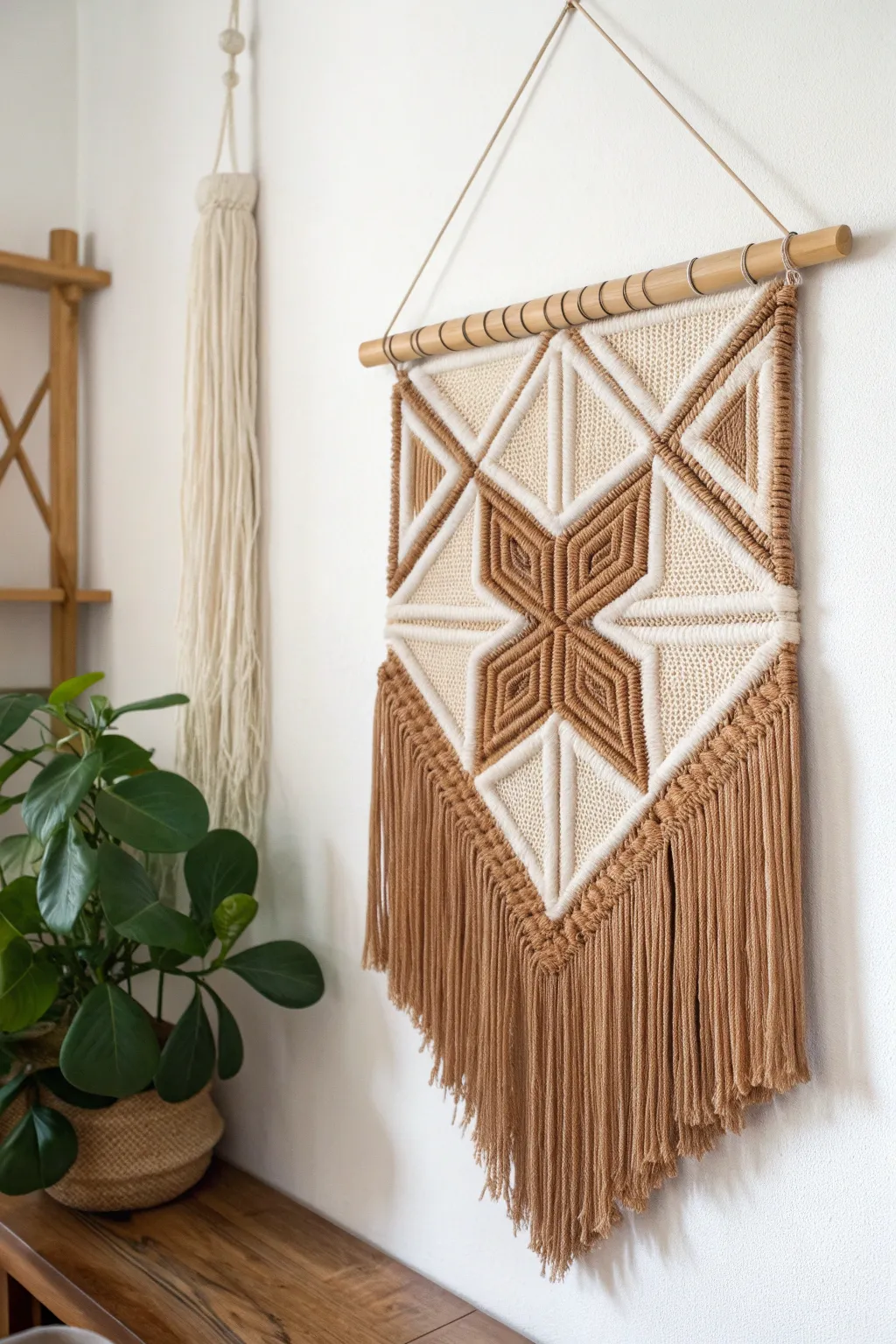 Explore creativity with stunning dimensional wall art: a perfect blend of minimalism and boho elegance.