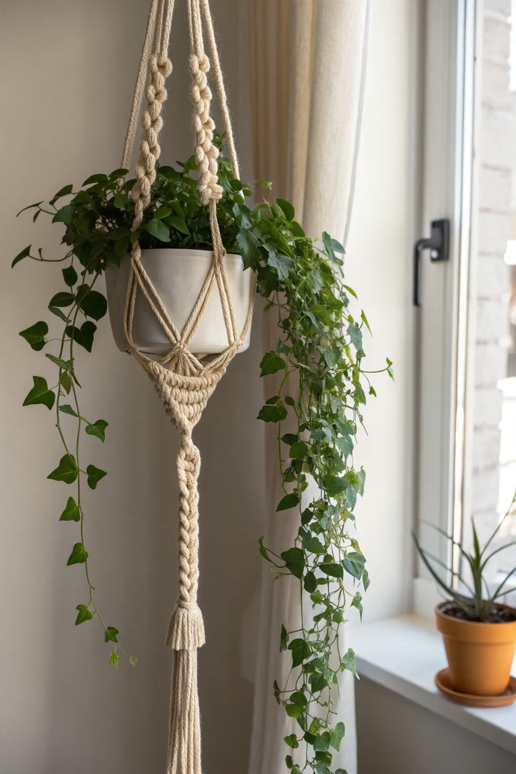 Elevate your greenery with the timeless elegance of handcrafted macramé.