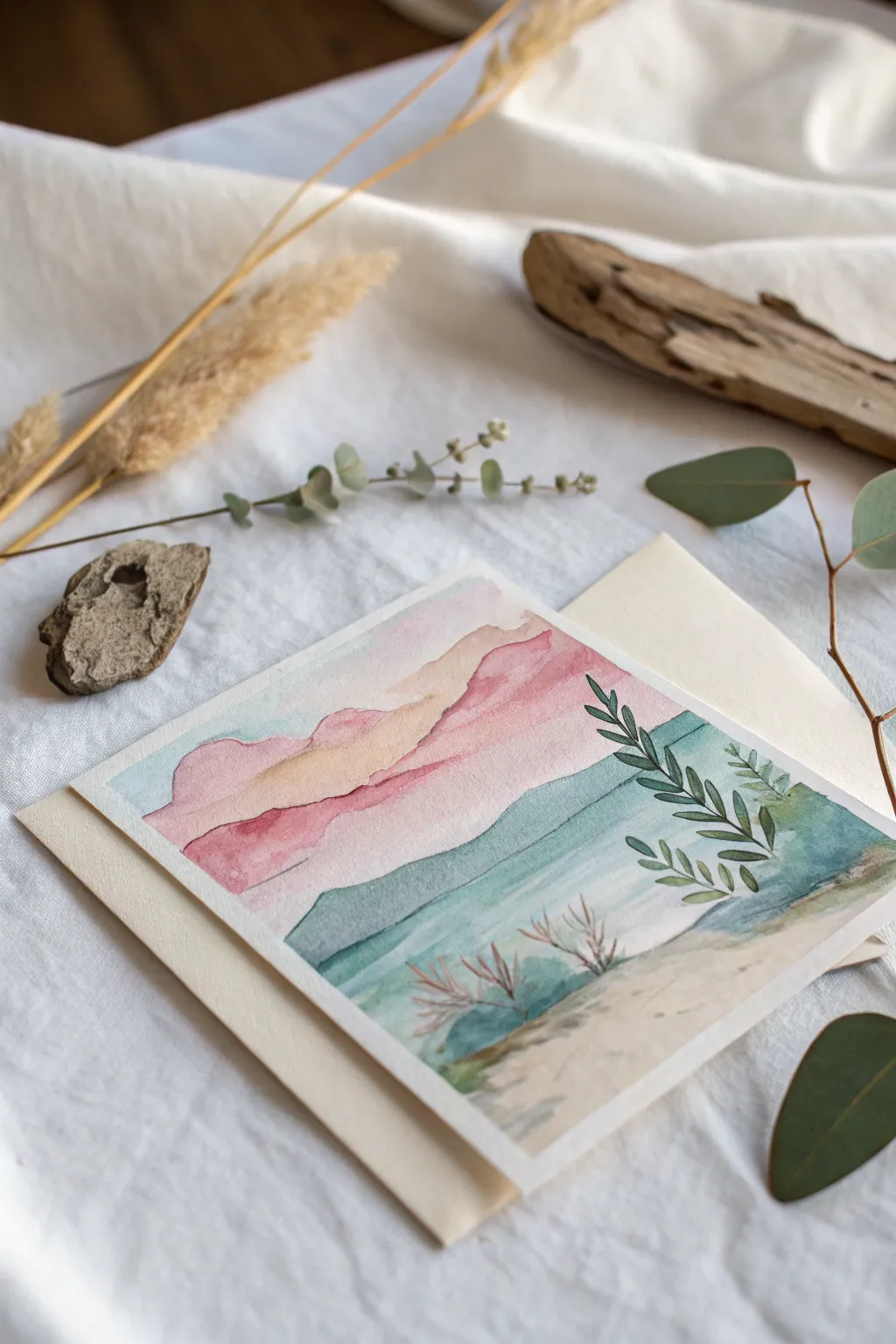 Celebrate Mother's Day with a handcrafted watercolor masterpiece, blending simplicity and natural beauty.
