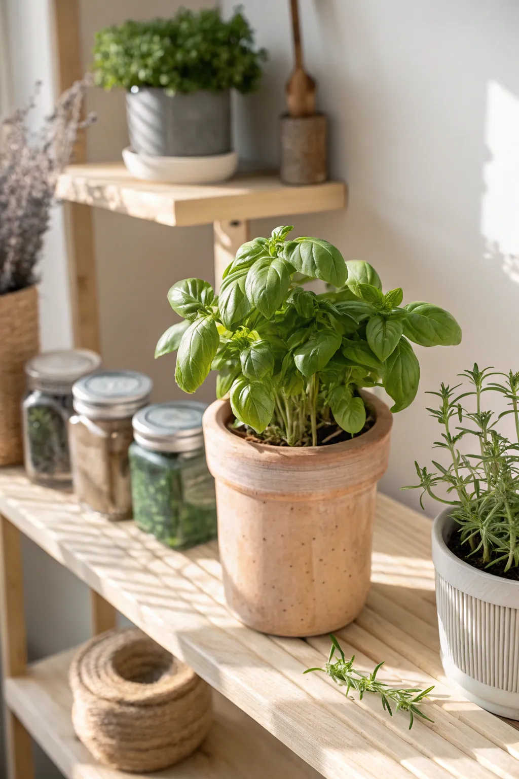Embrace nature indoors with a minimalist herb garden—where simplicity meets flavor.