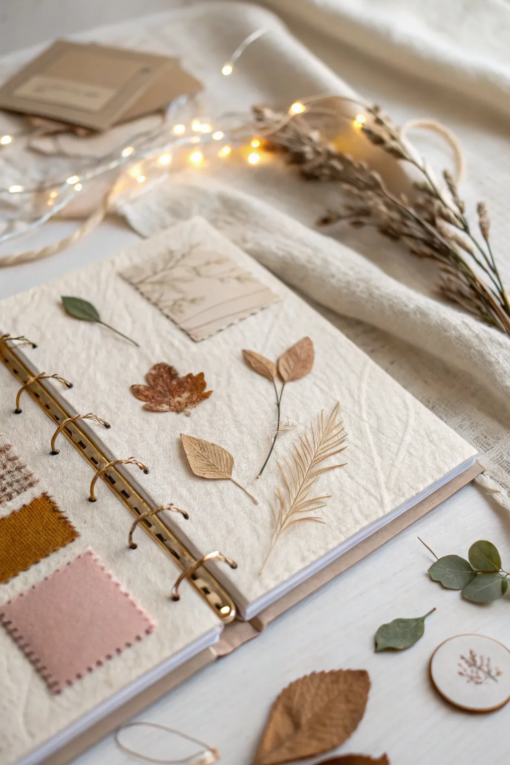 Elevate your school project with a touch of nature and artistry. #ScrapbookInspiration #MinimalistBoho