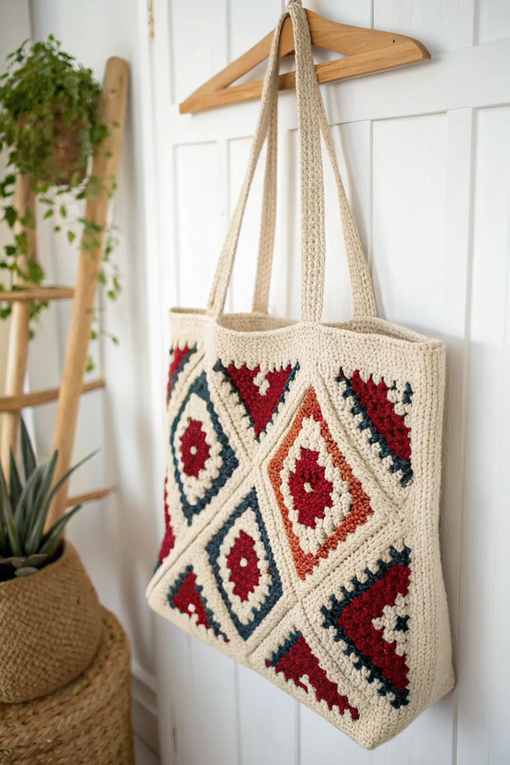 Elevate your style with a tapestry tote that speaks volumes through its intricate design and vibrant colors.