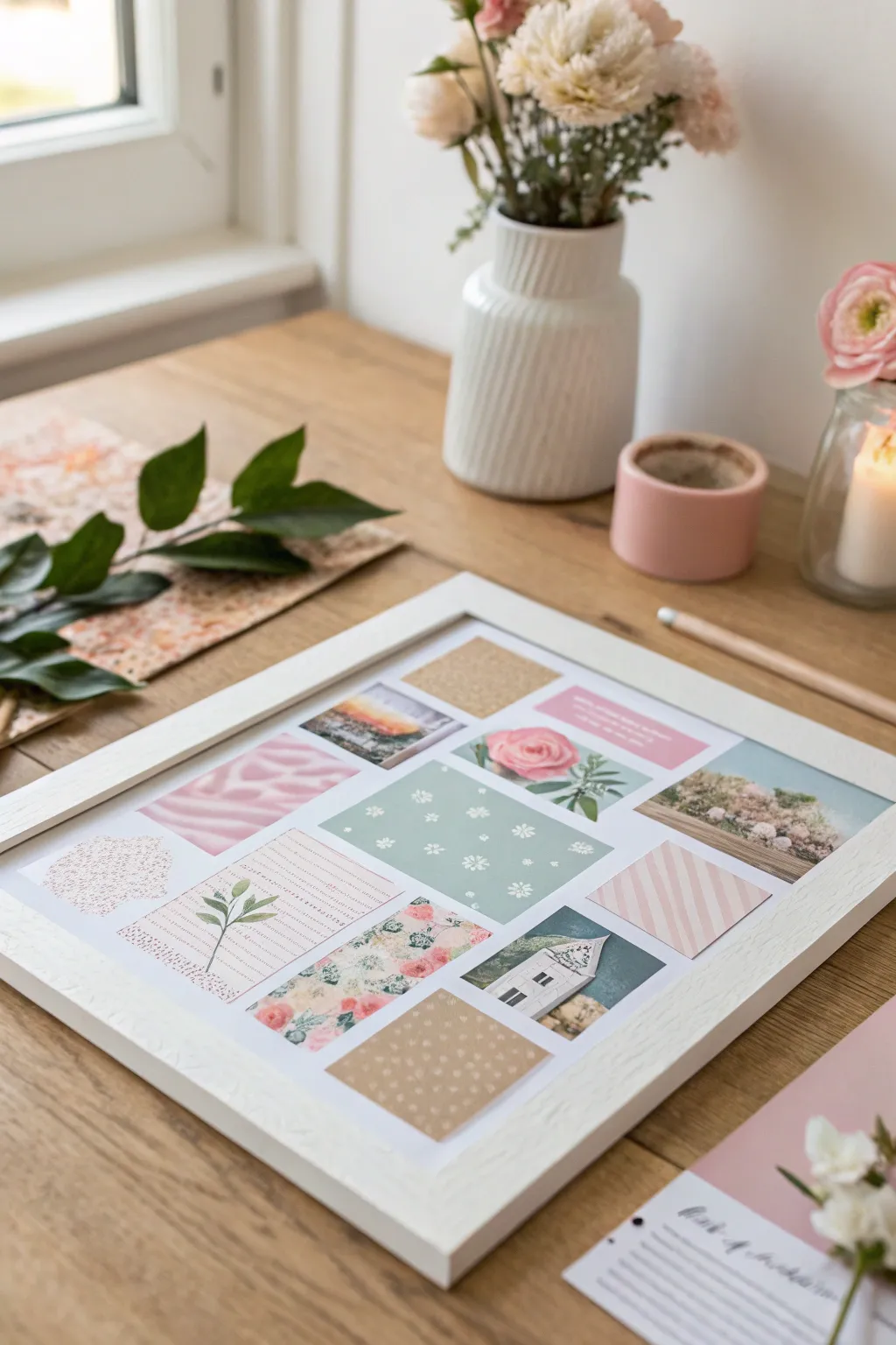 Craft your story with the delicate art of paper collages, where simplicity meets creativity.