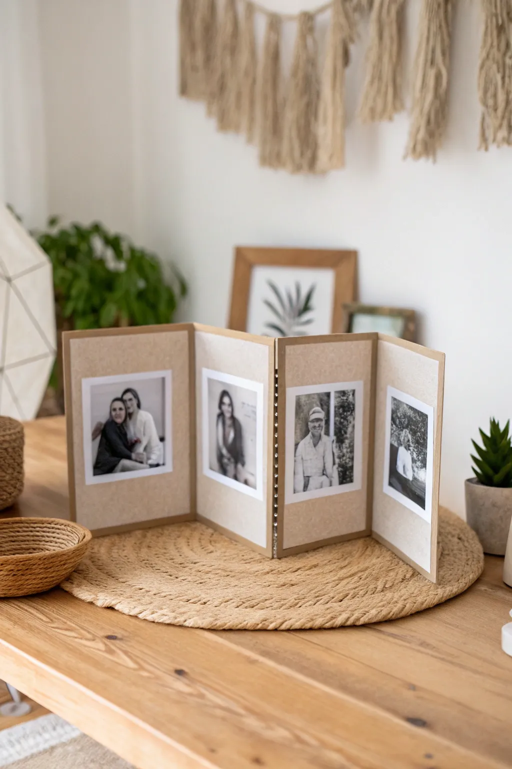 Celebrate Dad with a heartfelt accordion photo card—where cherished memories unfold in minimalist style.