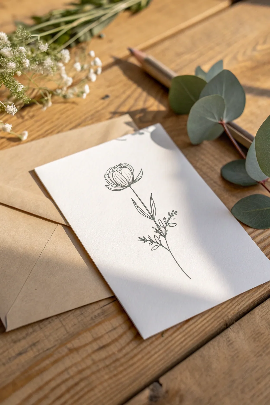 Embrace the elegance of simplicity with this minimalist thank you card, where less truly becomes more.