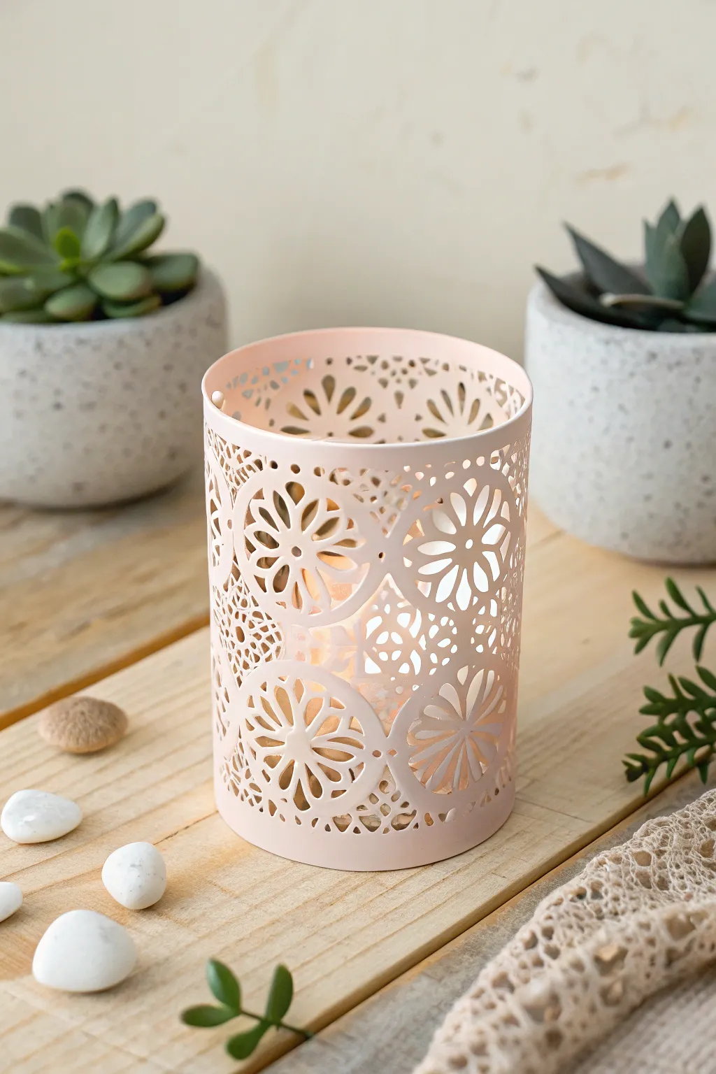 Illuminate your space with the enchanting glow of handcrafted 3D-printed candle holders.