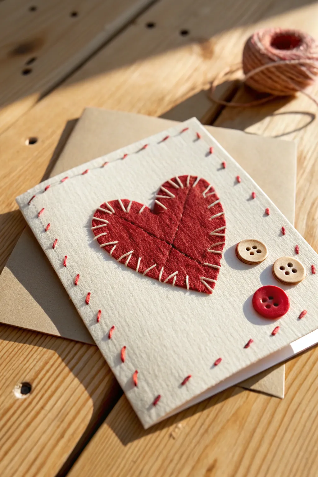 Crafted with Love: A Scandinavian-Boho inspired Valentine's card, perfect for friends!