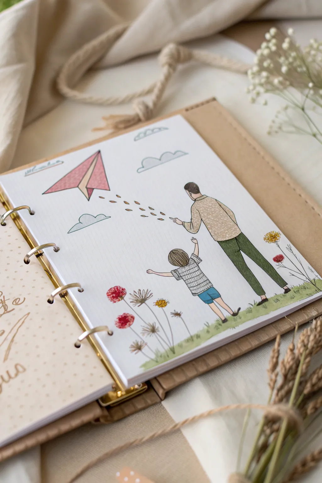 Capture the magic of childhood in your scrapbook with a touch of Scandinavian simplicity and boho charm.